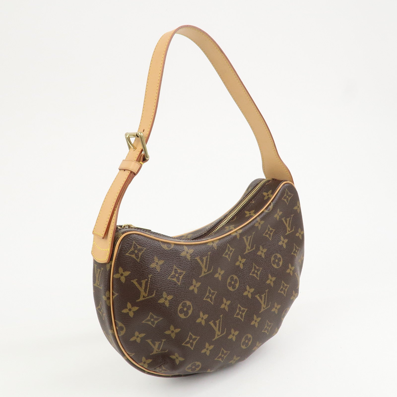Louis Vuitton Monogram Croissant MM Shoulder Bag Brown M51512