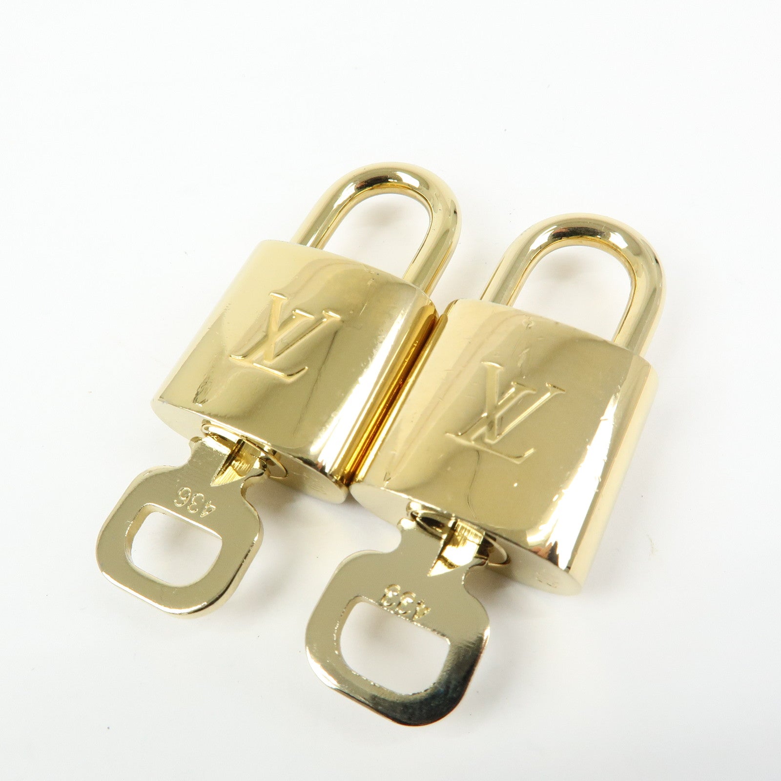Louis Vuitton Set of 10 Lock & Key Cadena Key Lock Used