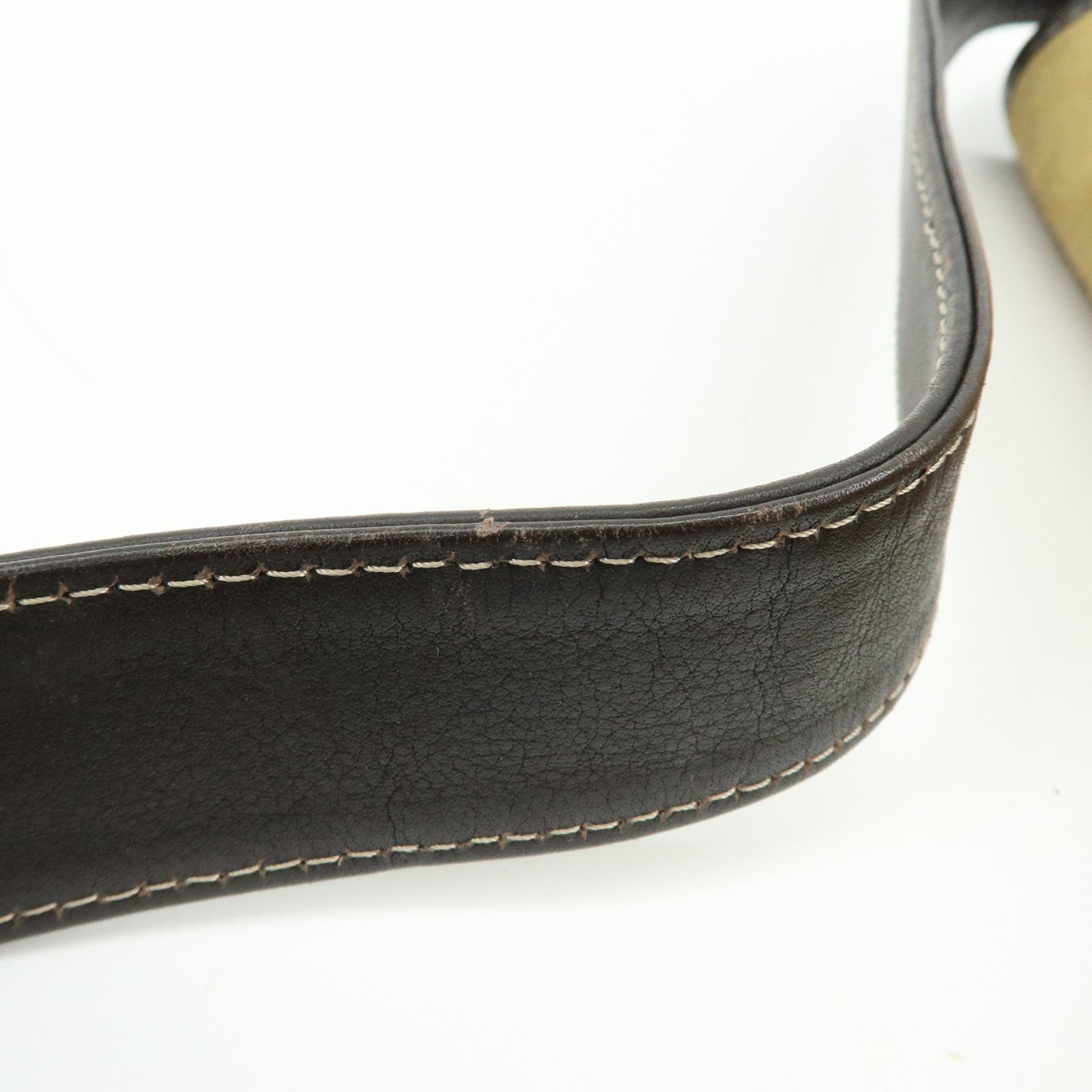 LOEWE Anagram Suede Leather Shoulder Bag Crossbody Bag Beige