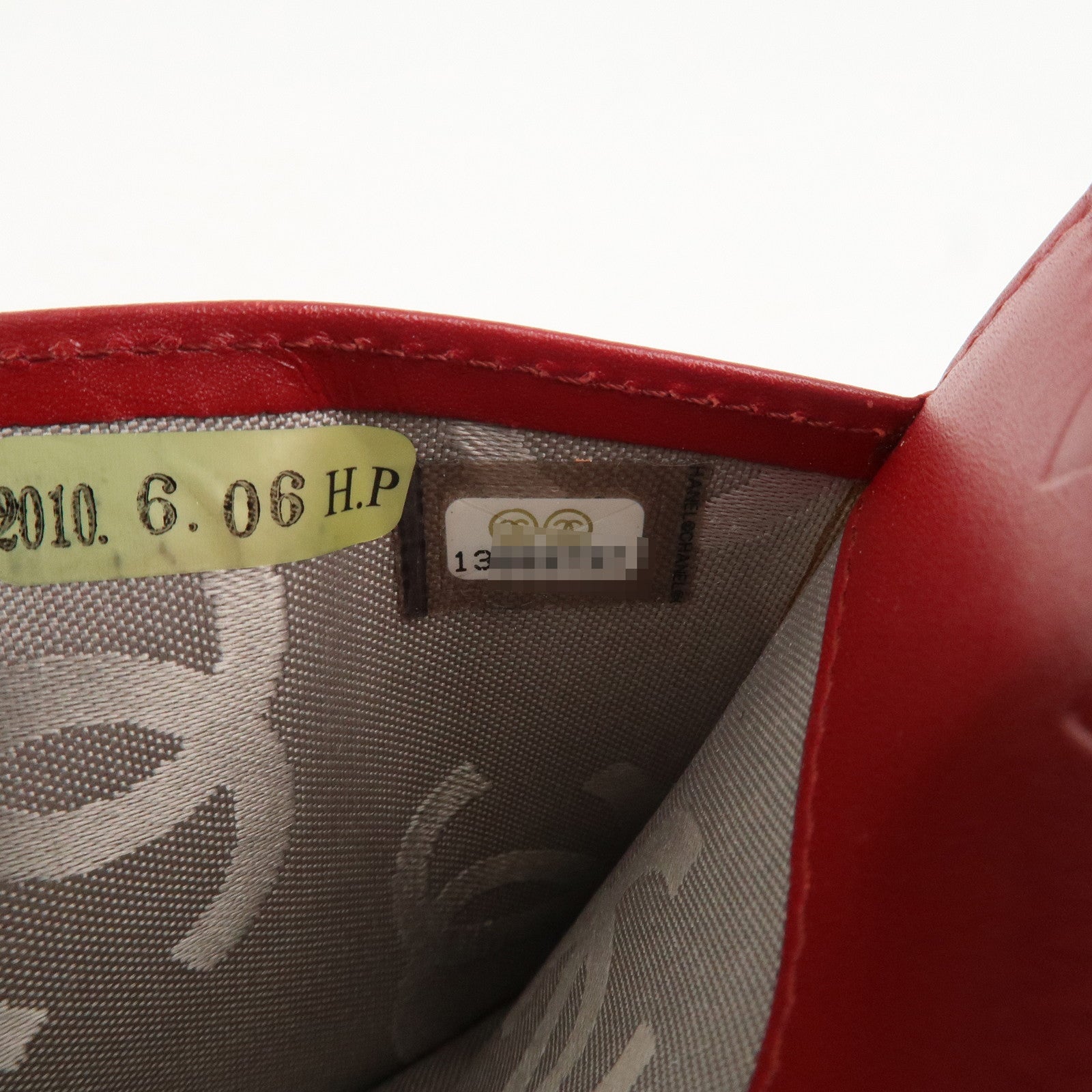 CHANEL Cambon Line Matelasse W Hook Long Wallet Red A46643