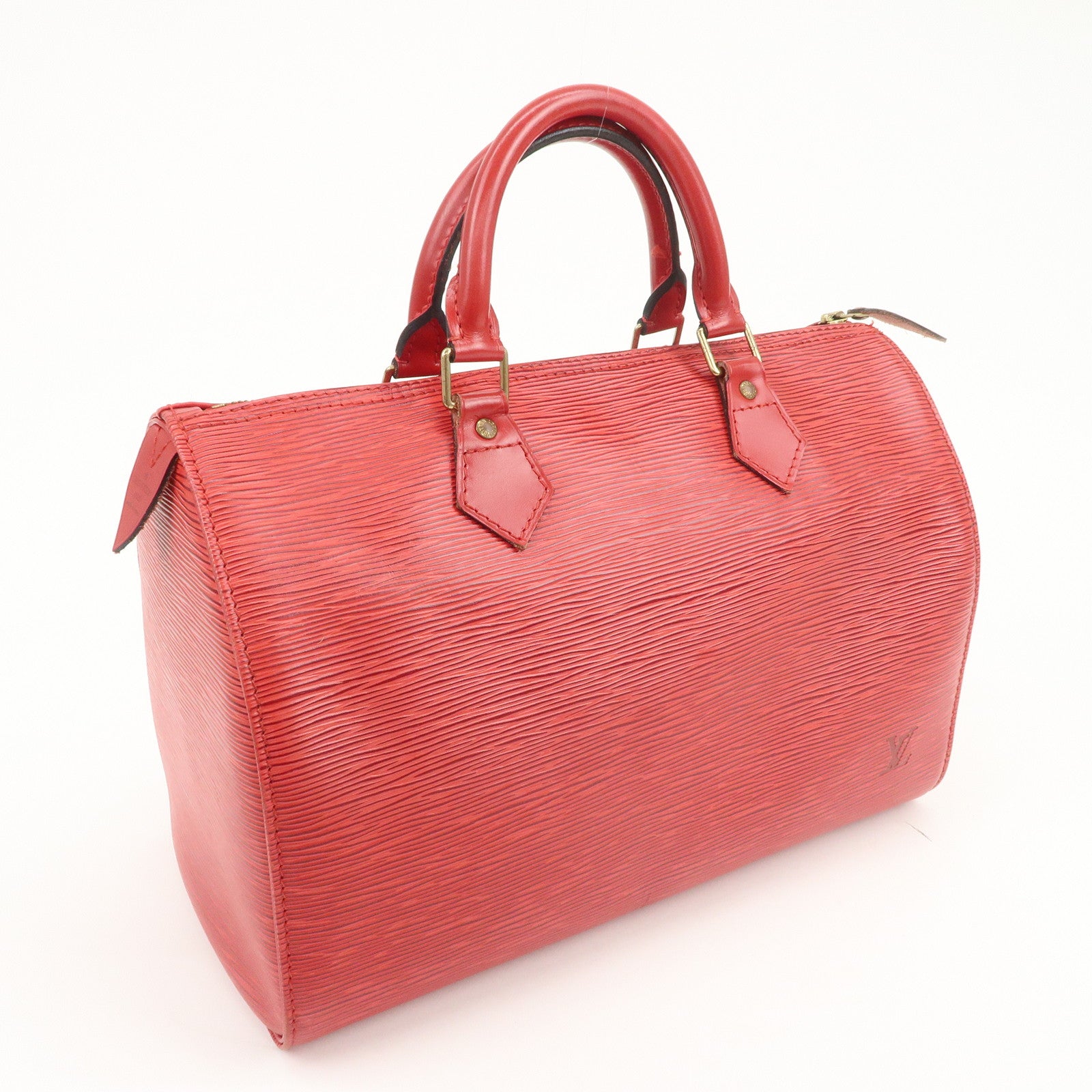 Louis Vuitton Epi Leather Speedy 30 Boston Bag Castilian Red M43007