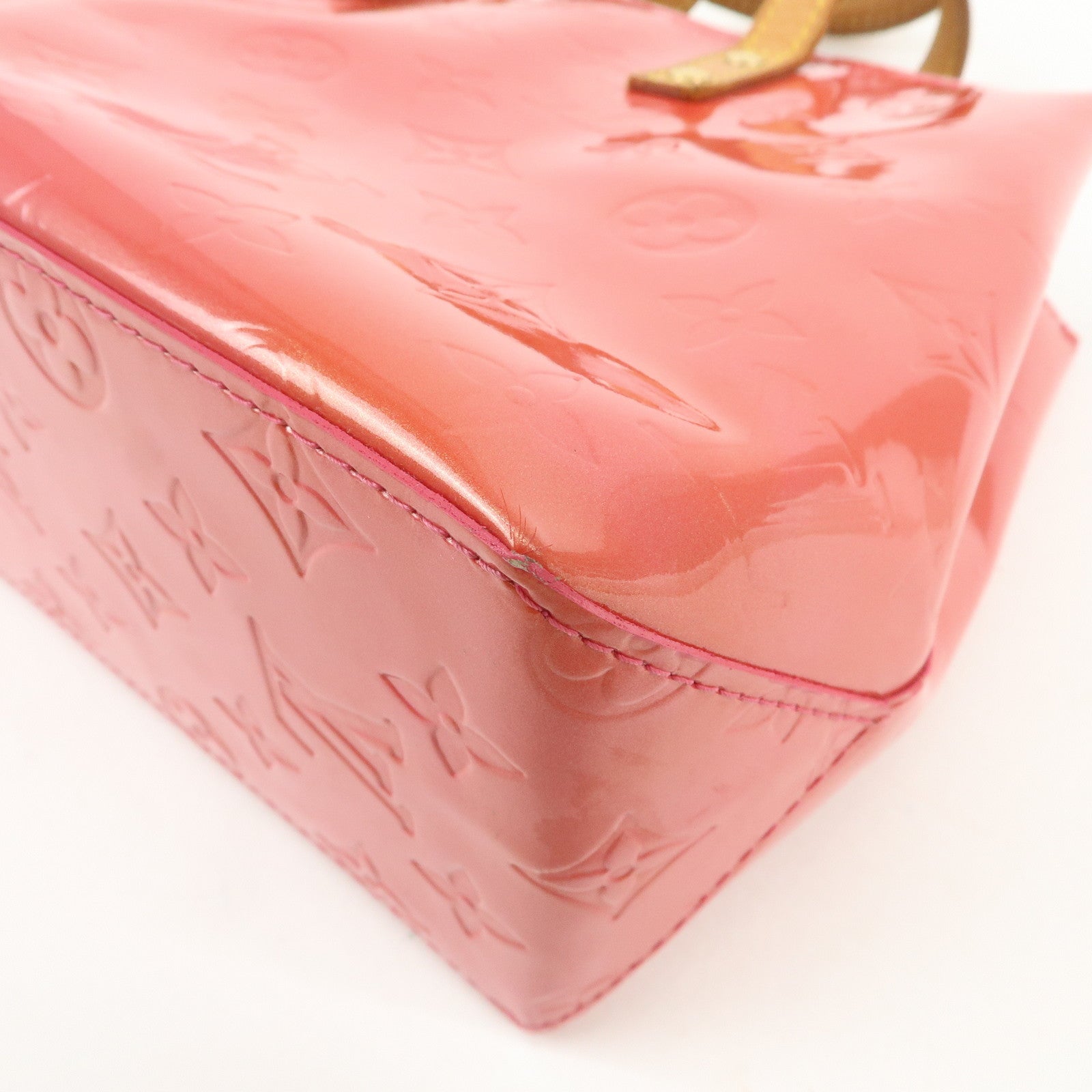 Louis Vuitton Monogram Vernis Lead PM Hand Bag Framboise M9132F