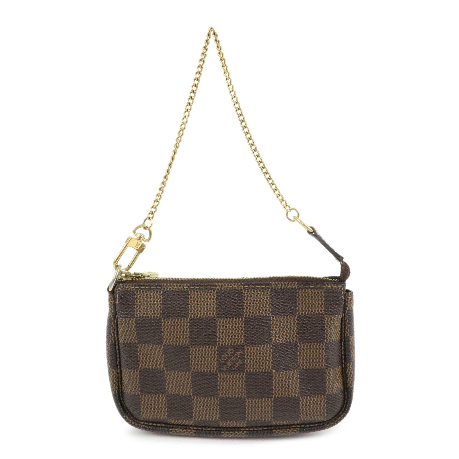 Louis Vuitton Damier Mini Pochette Accessoires Pouch Ebene N58009