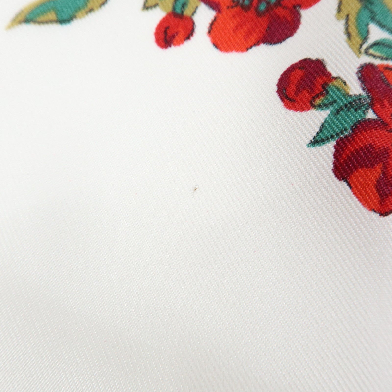 CHANEL Silk 100% Scarf COCO Mark Flower Motif Gold Red