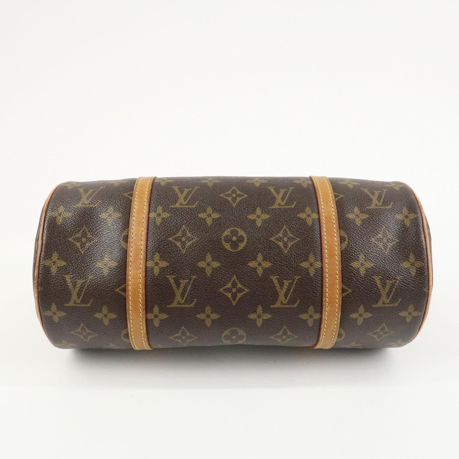 Louis Vuitton Monogram Papillon 30 Hand Bag Brown M51385