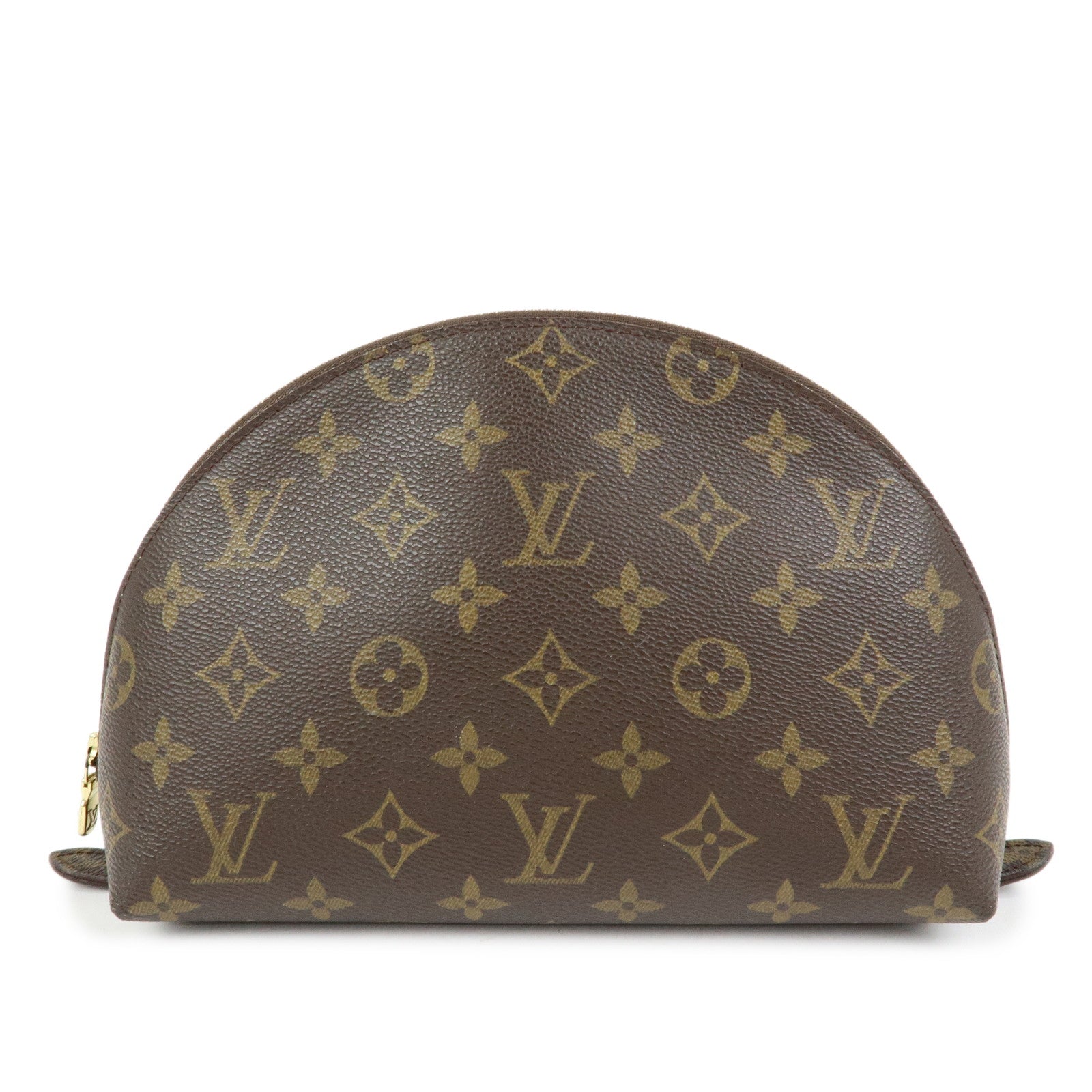 Louis Vuitton Monogram Trousse Demi Ronde Pouch M47520