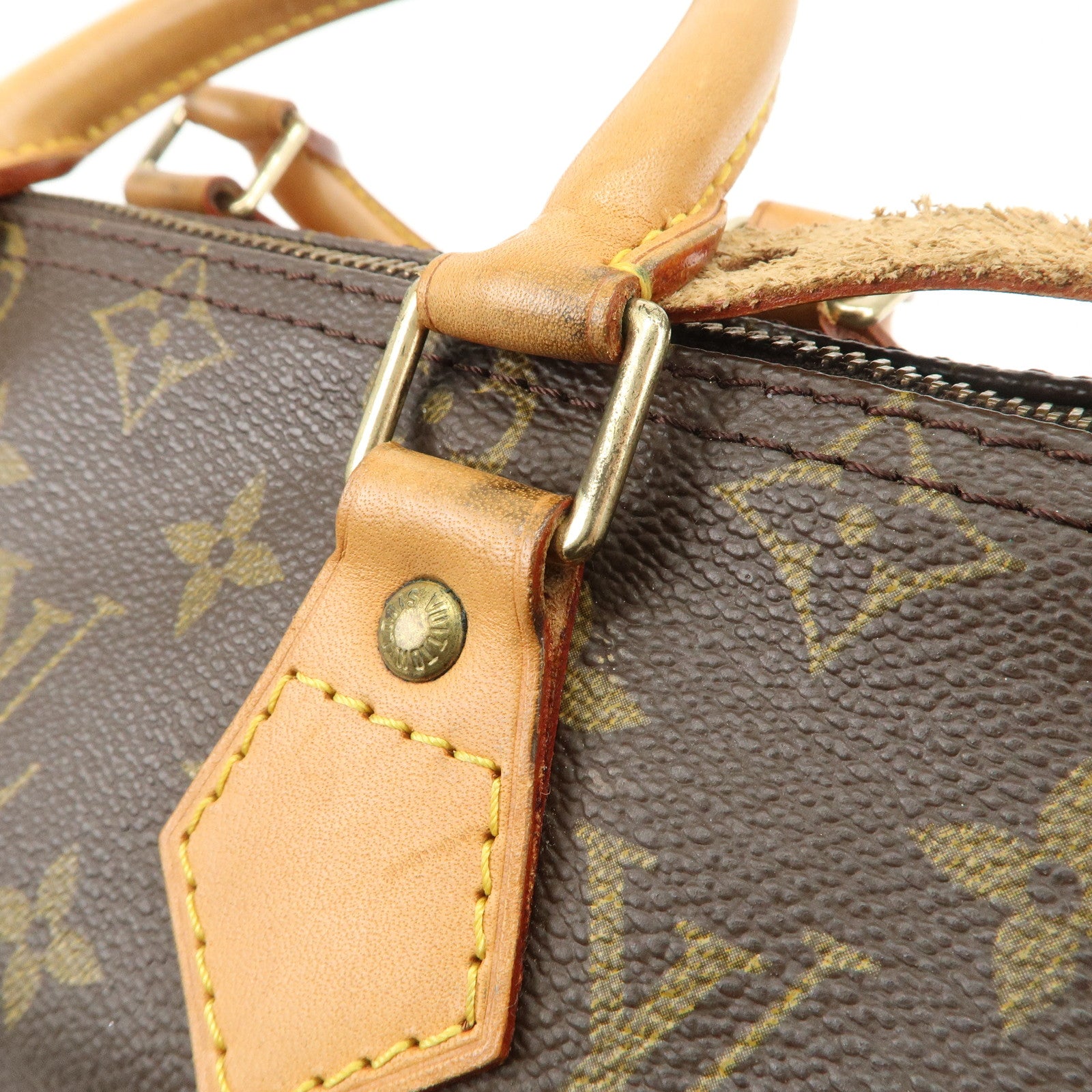 Louis Vuitton Monogram Speedy 25 Hand Bag Boston Bag M41528 Used