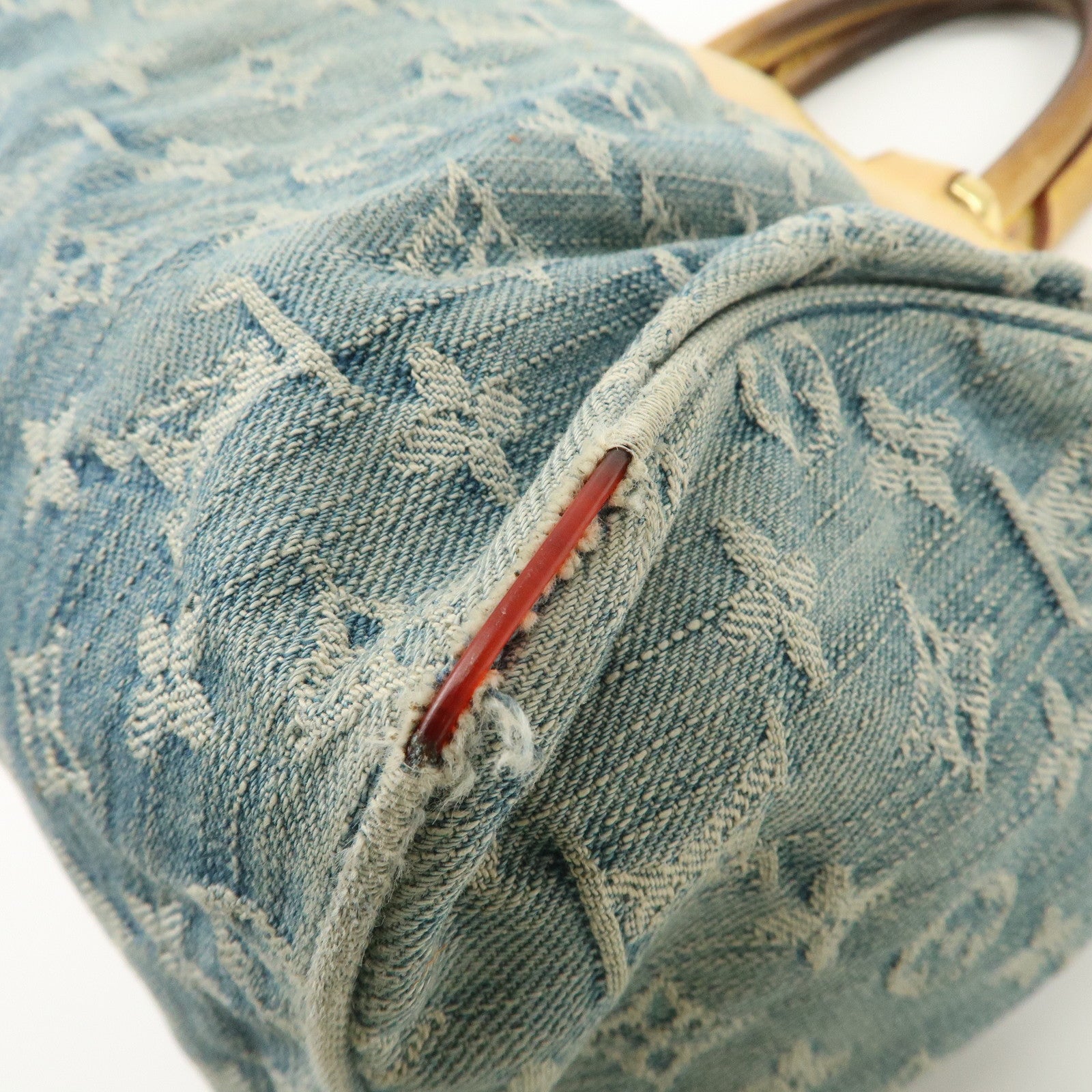 Louis Vuitton Monogram Denim Neo Speedy Boston Bag Blue M95019 Used