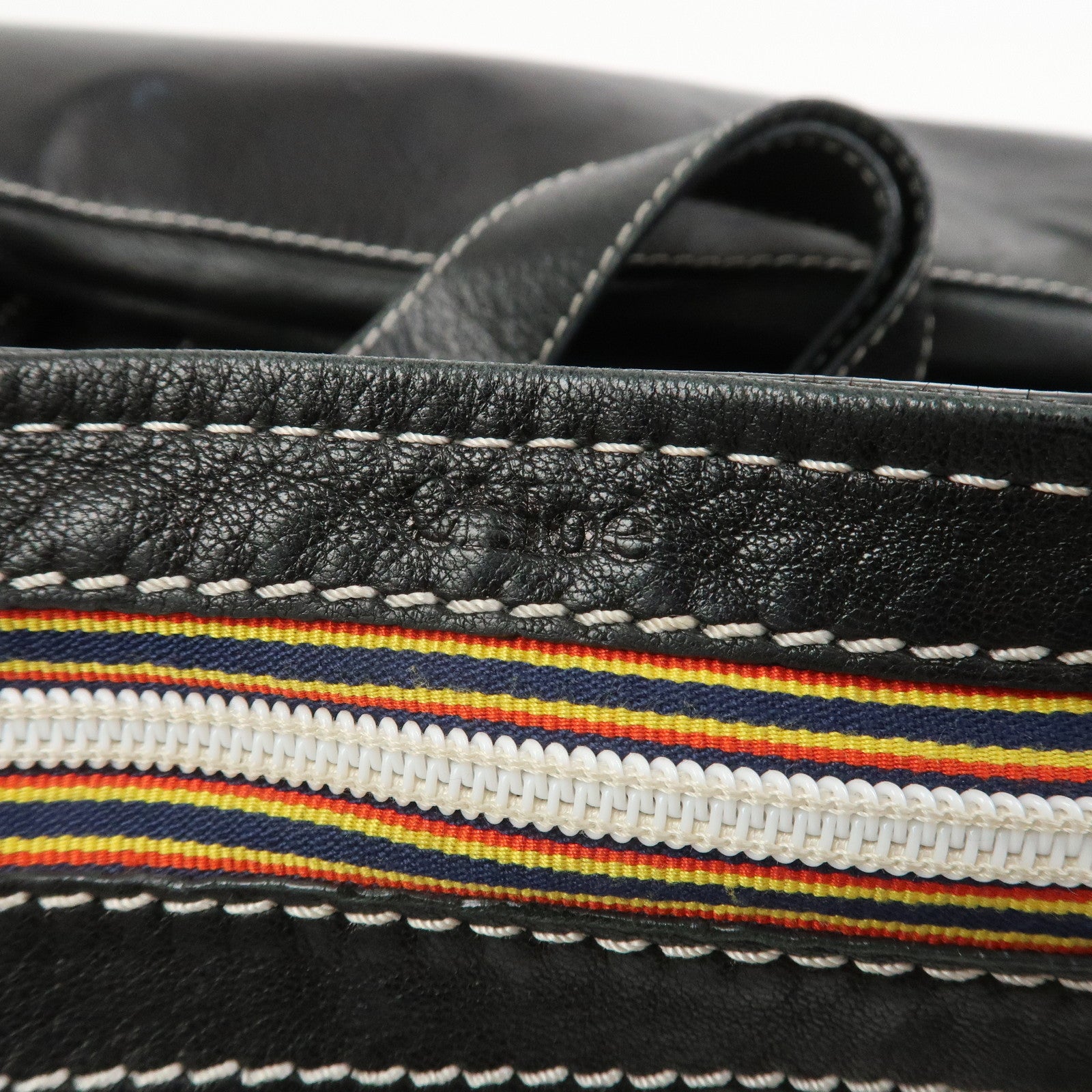 Chloe Patsy Leather Tote Bag Shoulder Bag Studs Black