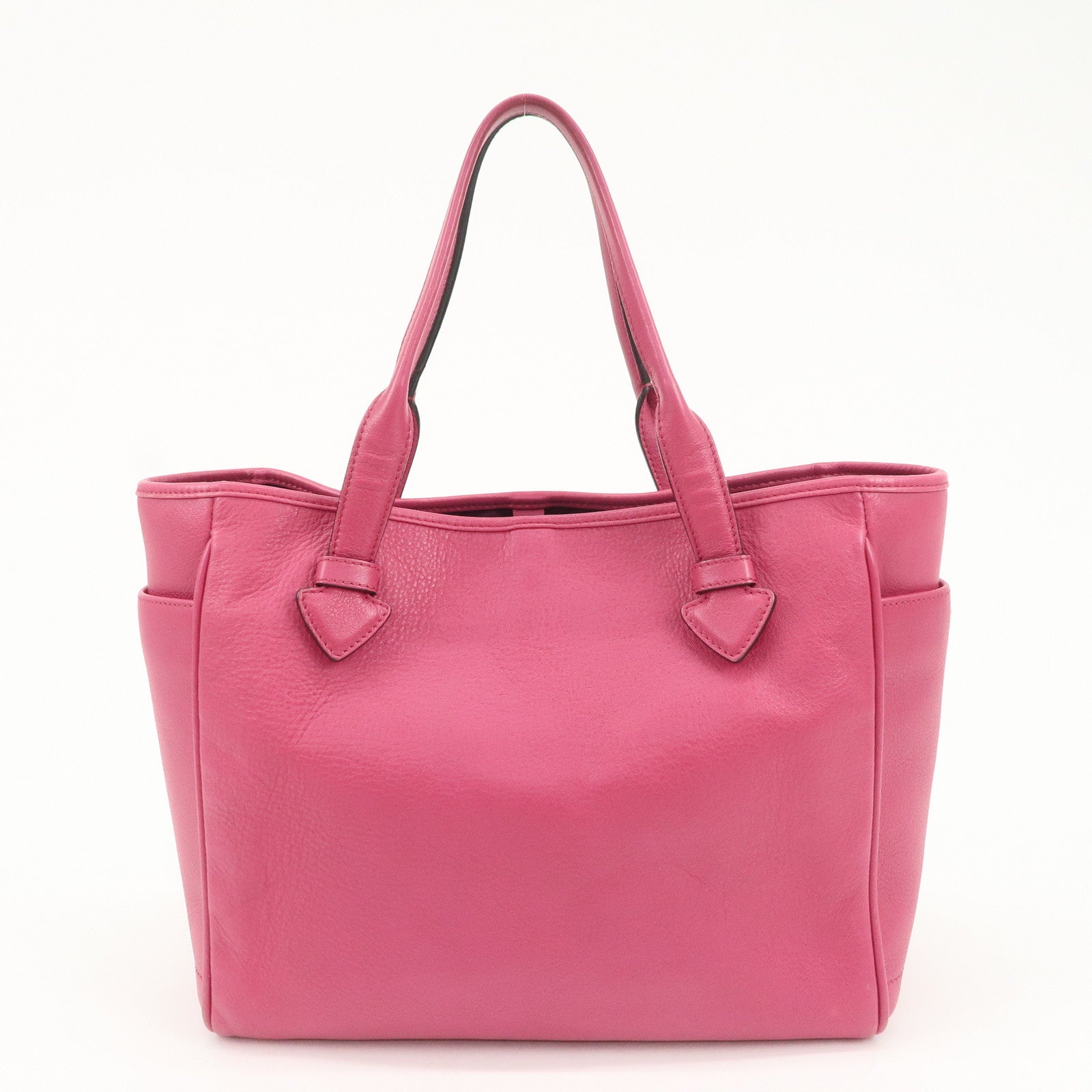 LOEWE Heritage Leather Tote Bag Hand Bag Shoulder Bag Pink
