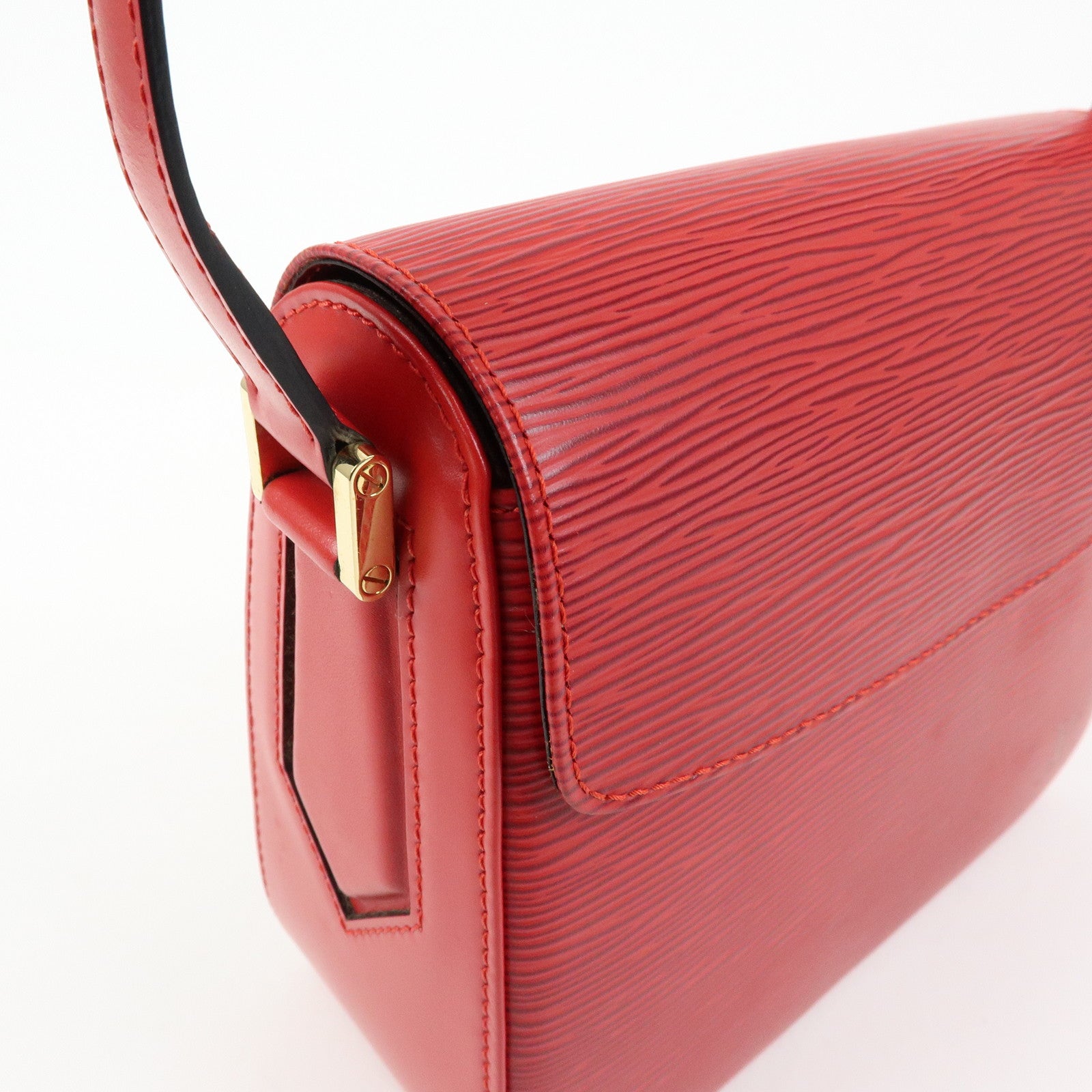 Louis Vuitton Epi Buci Shoulder Bag Hand Bag Castilian Red M52207