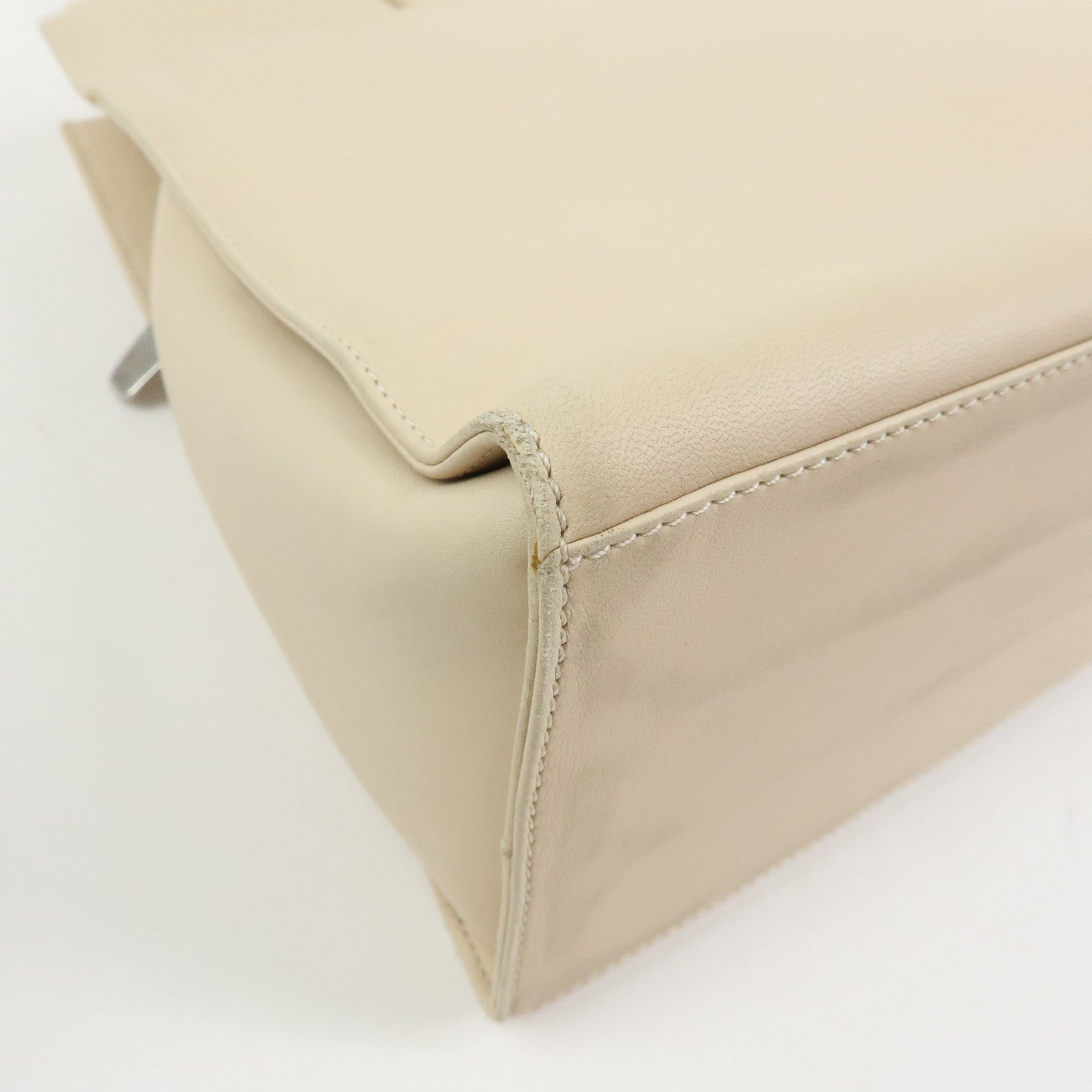 LOEWE Anagram Nappa Leather 2Way Bag Hand Shoulder Bag Ivory