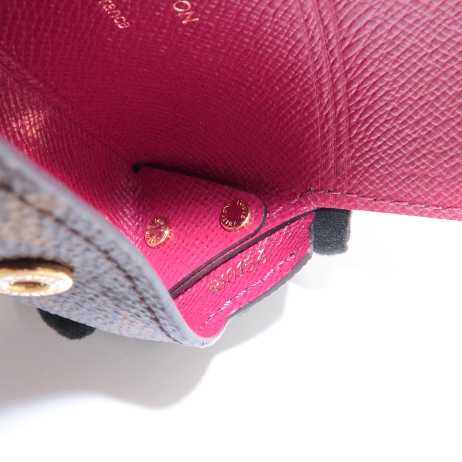 Louis Vuitton Monogram Pochette Rivette Lip Case Fushia M61473