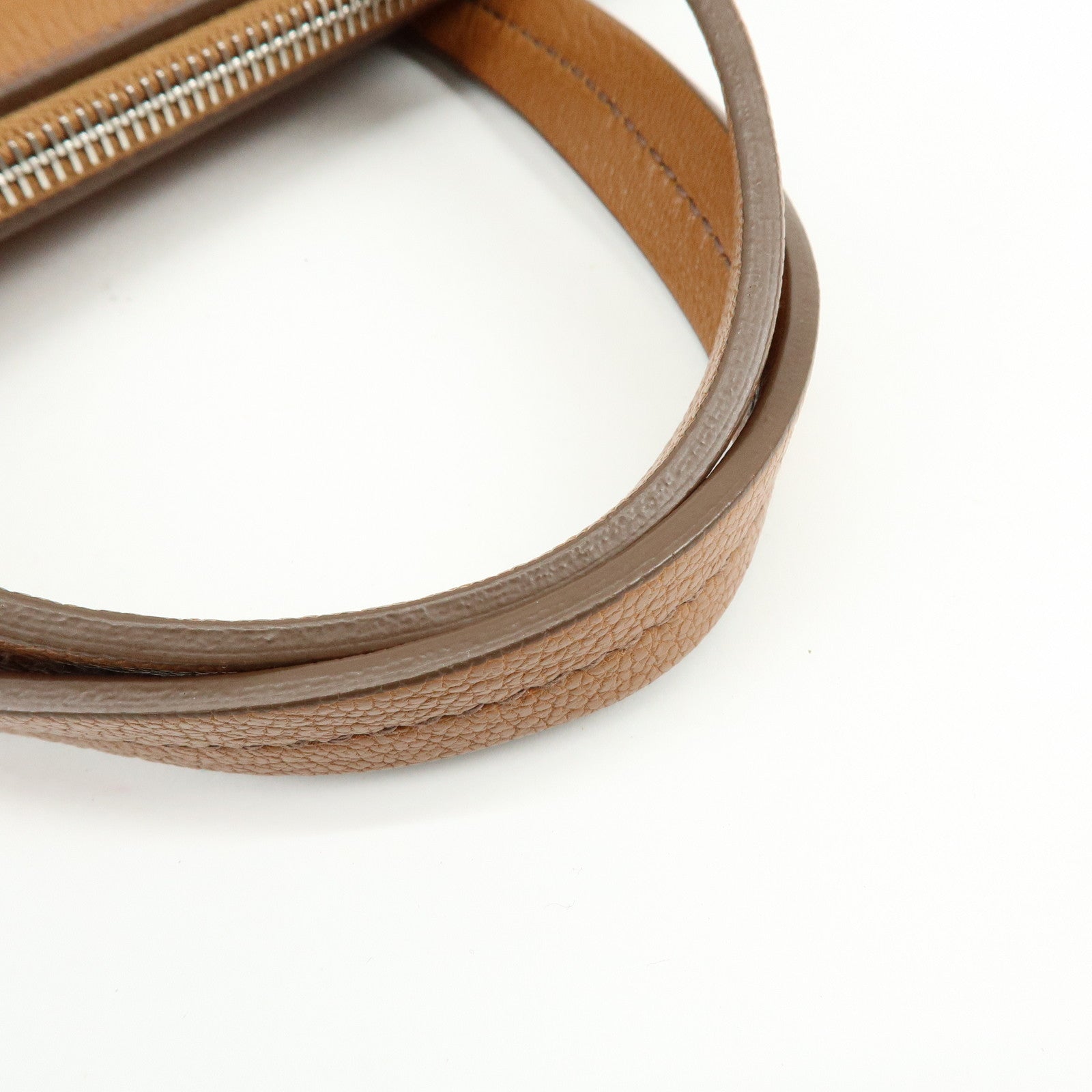 MIU MIU Madras Leather 2Way Bag Hand Bag Shoulder Bag Brown 5BB004