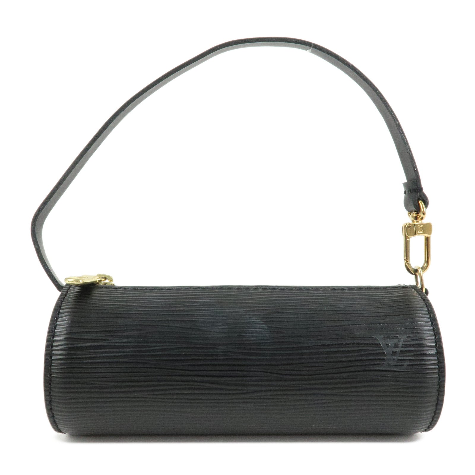 Louis Vuitton Epi Leather Mini Pouch For Soufflot Hand Bag Noir