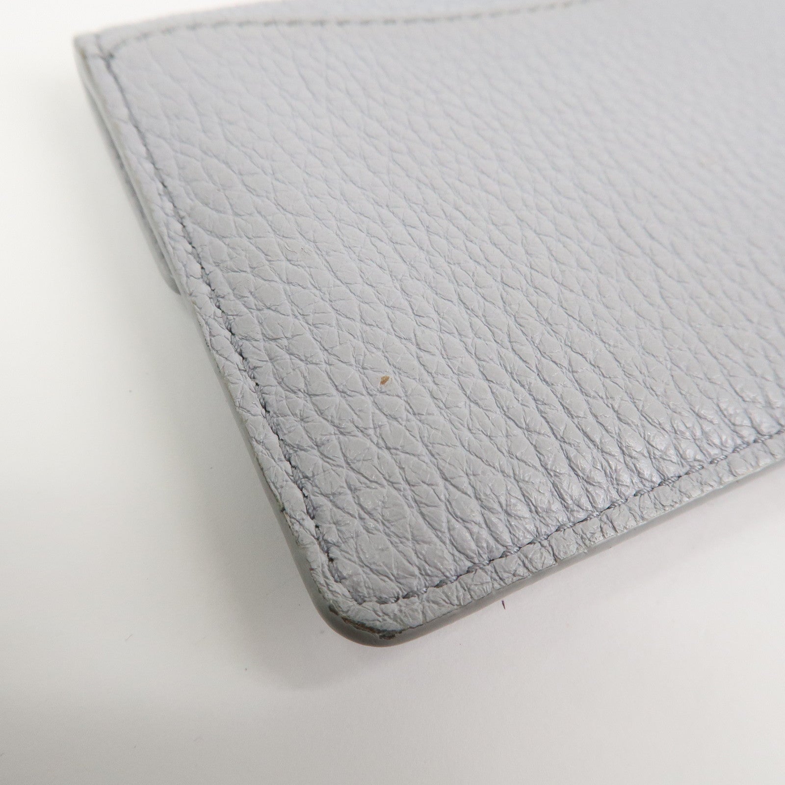 MIU MIU Vitello Daino Leather Card Case Light Blue 5MF031