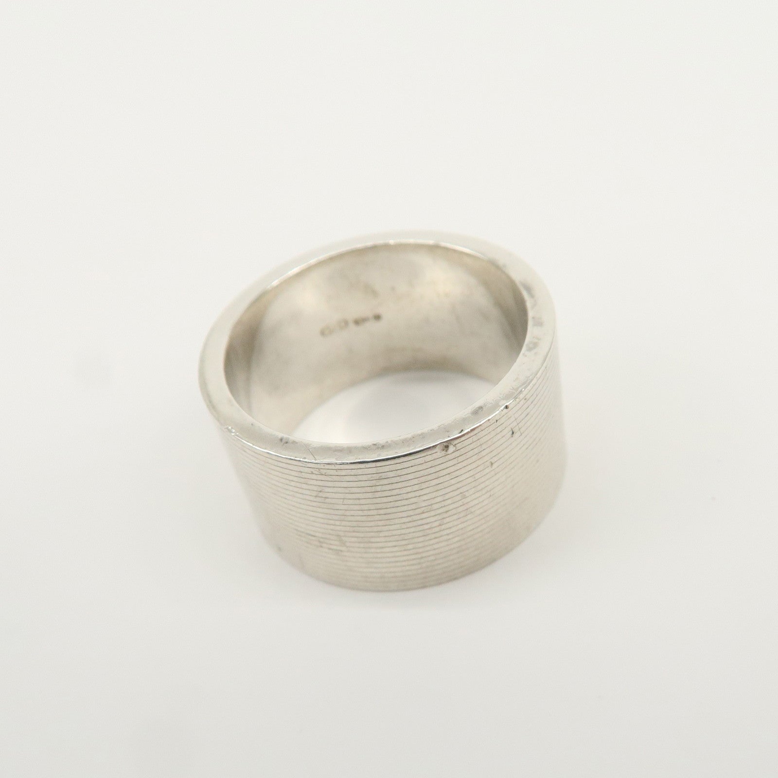 GUCCI Logo Silver Ring SV925 163197
