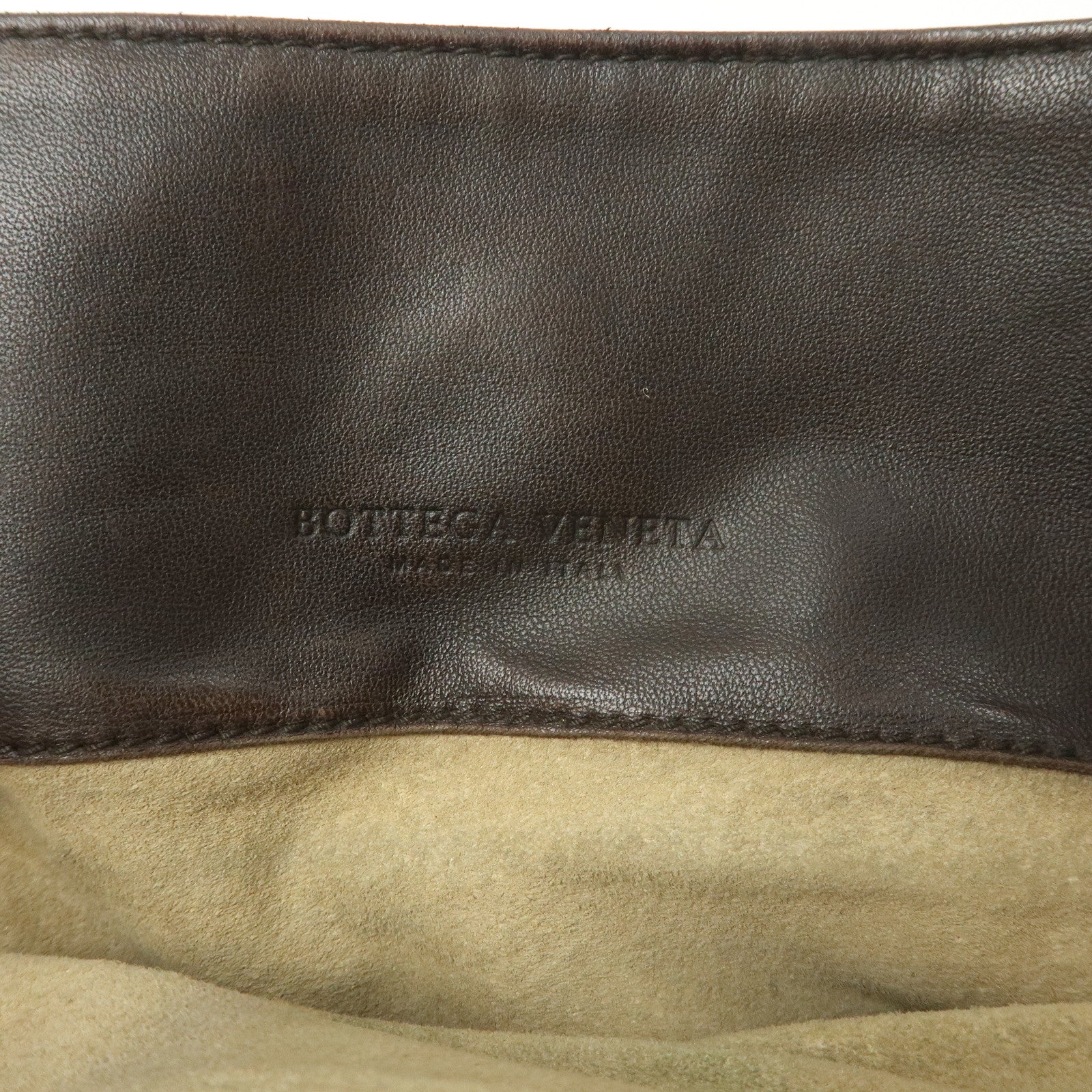 BOTTEGA VENETA Intrecciato Leather Tote Bag Hand Bag Brown