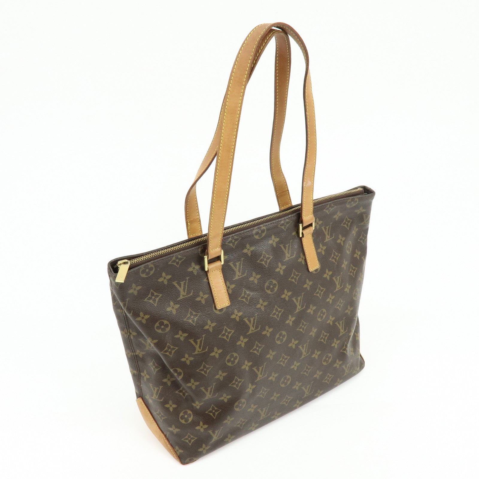 Louis Vuitton Monogram Cabas Mezzo Tote Bag Shoulder Bag M51151