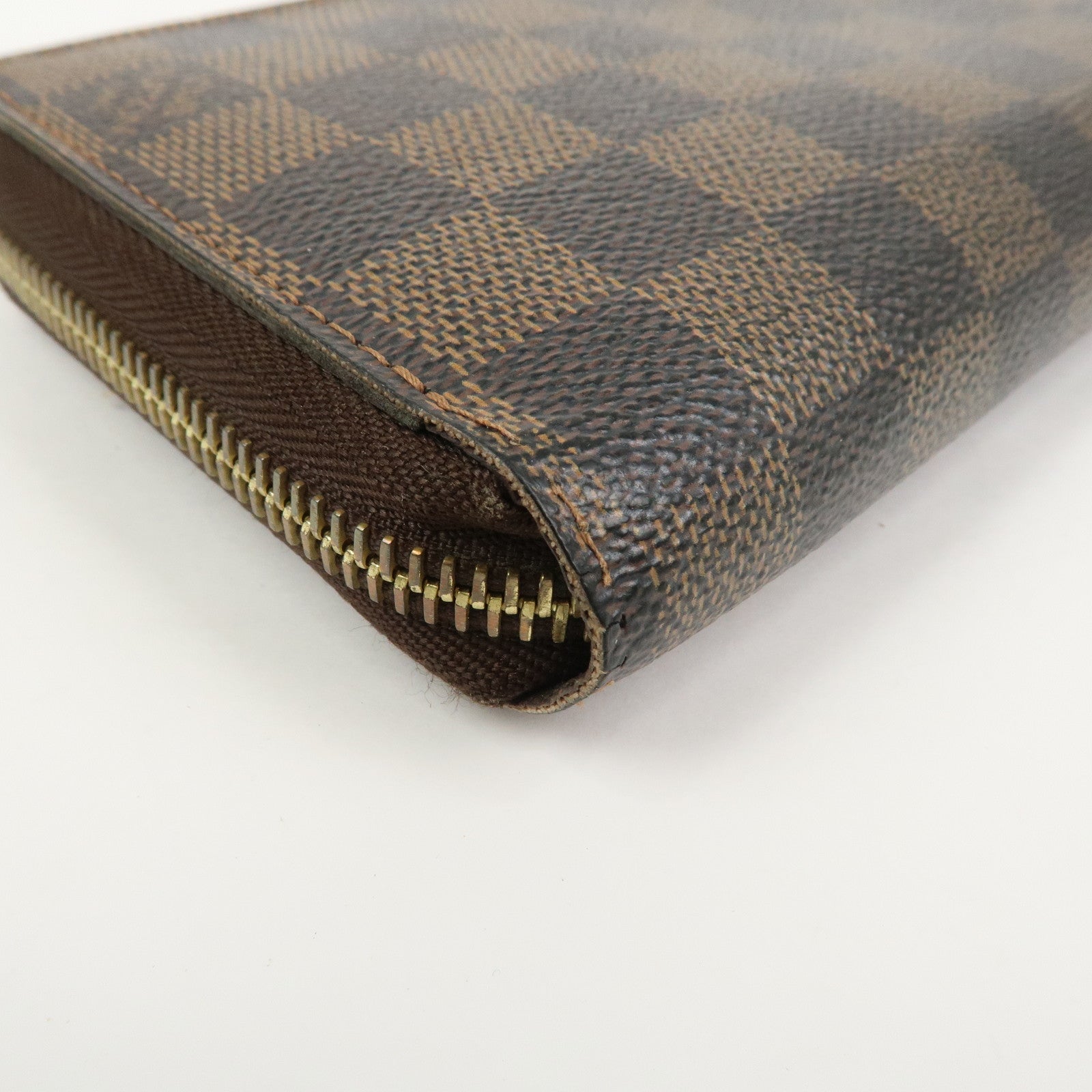 Louis Vuitton Damier Zippy Round Wallet Old Style Brown N60015