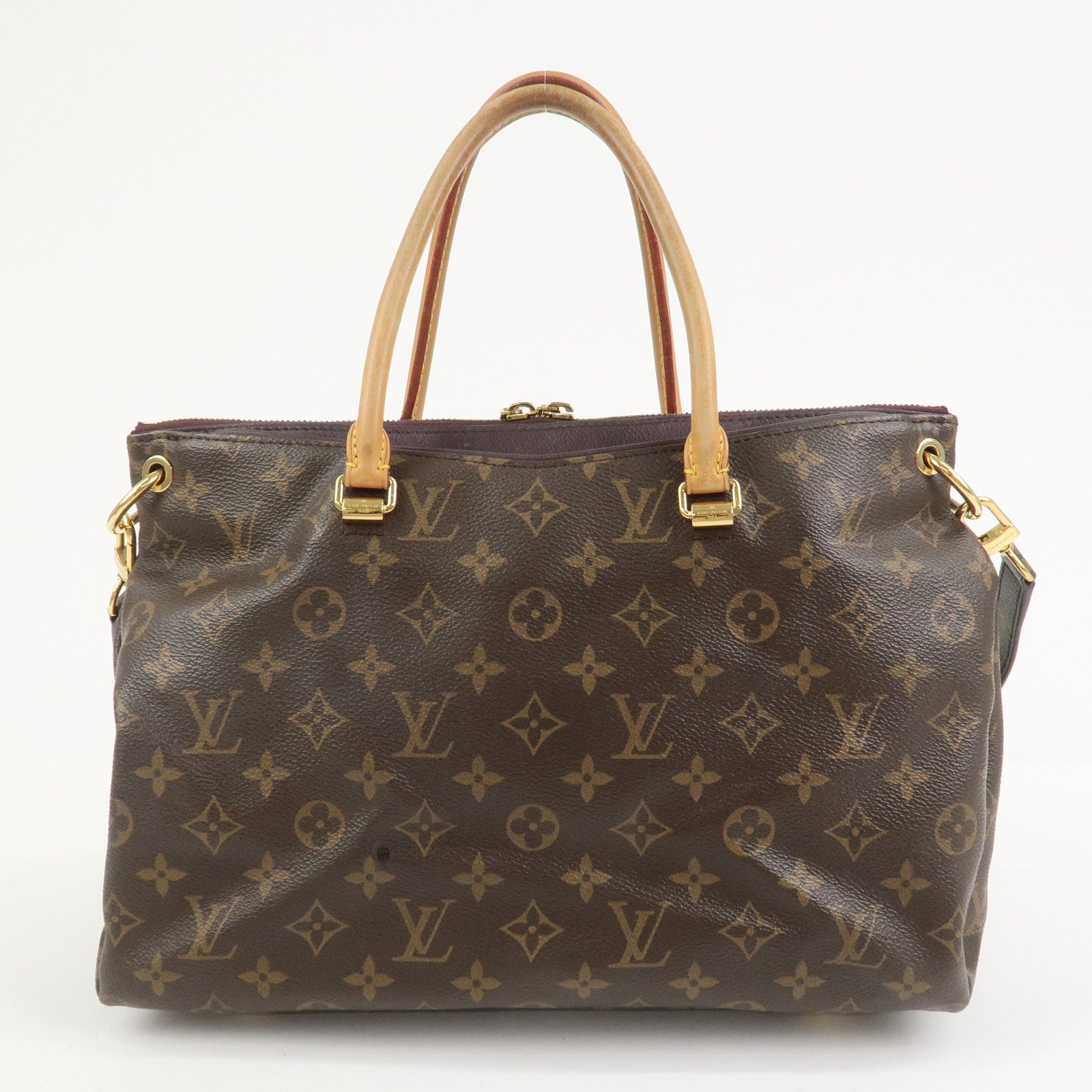 Louis Vuitton Monogram Pallas 2Way Hand Bag Aurore M40906