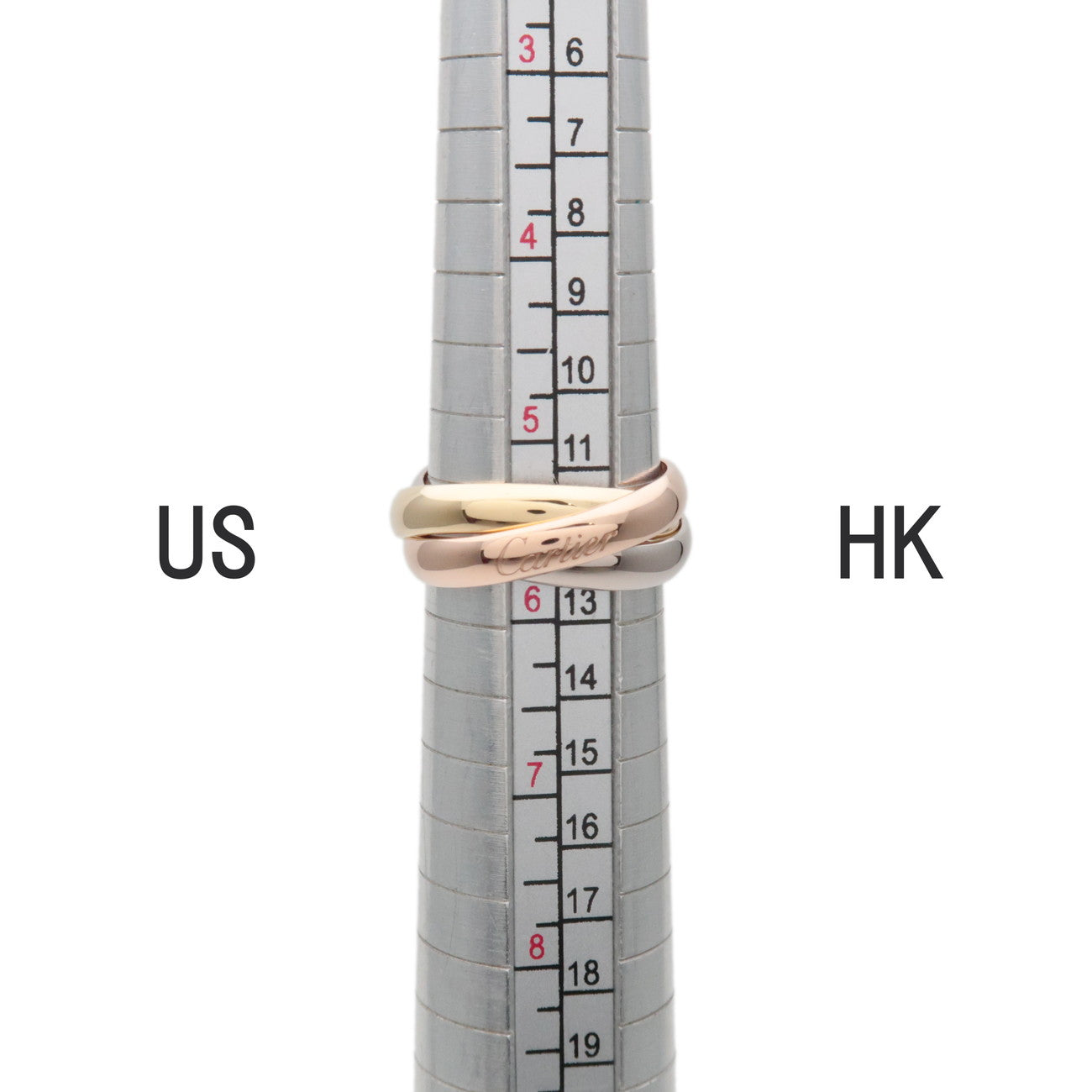 Cartier Trinity Ring MM K18 750YG/WG/PG #51 US5.5 EU51 HK12