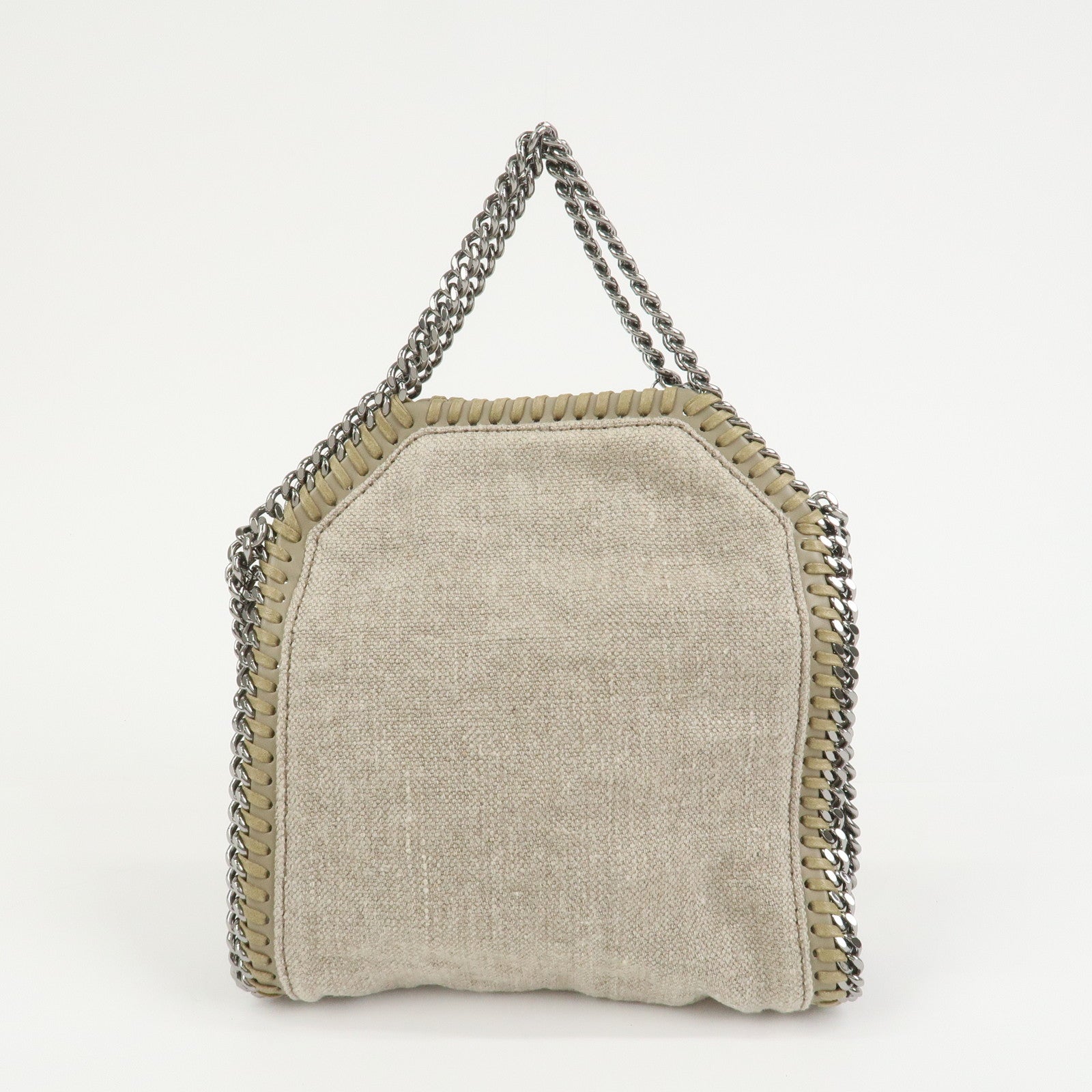 STELLA MCCARTNEY Falabella Canvas 2Way Hand Bag Shoulder Bag Beige