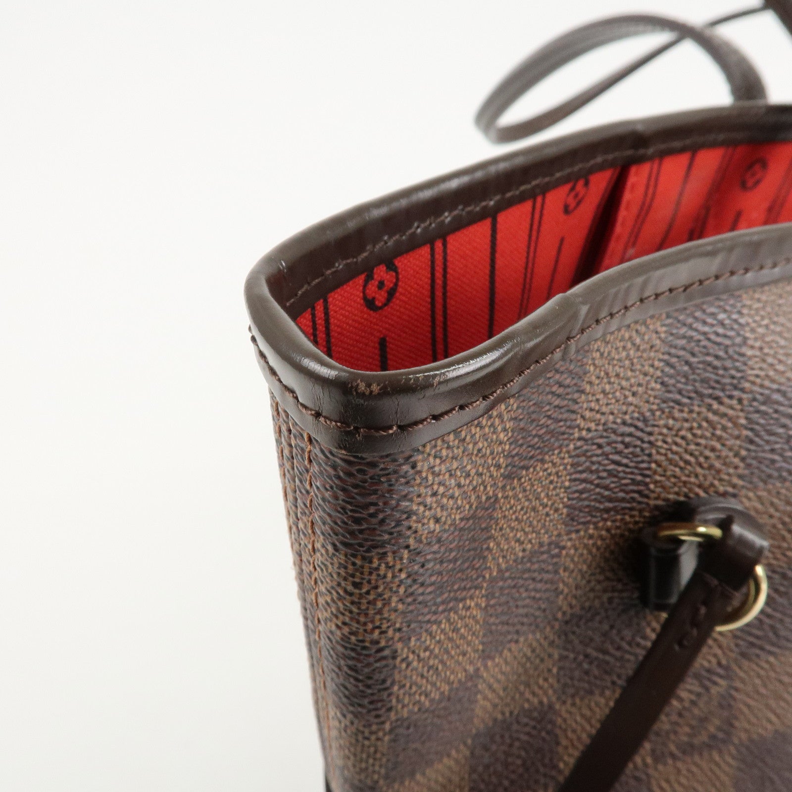 Louis Vuitton Damier Ebene Canvas Neverfull MM Tote Bag N51105 Used