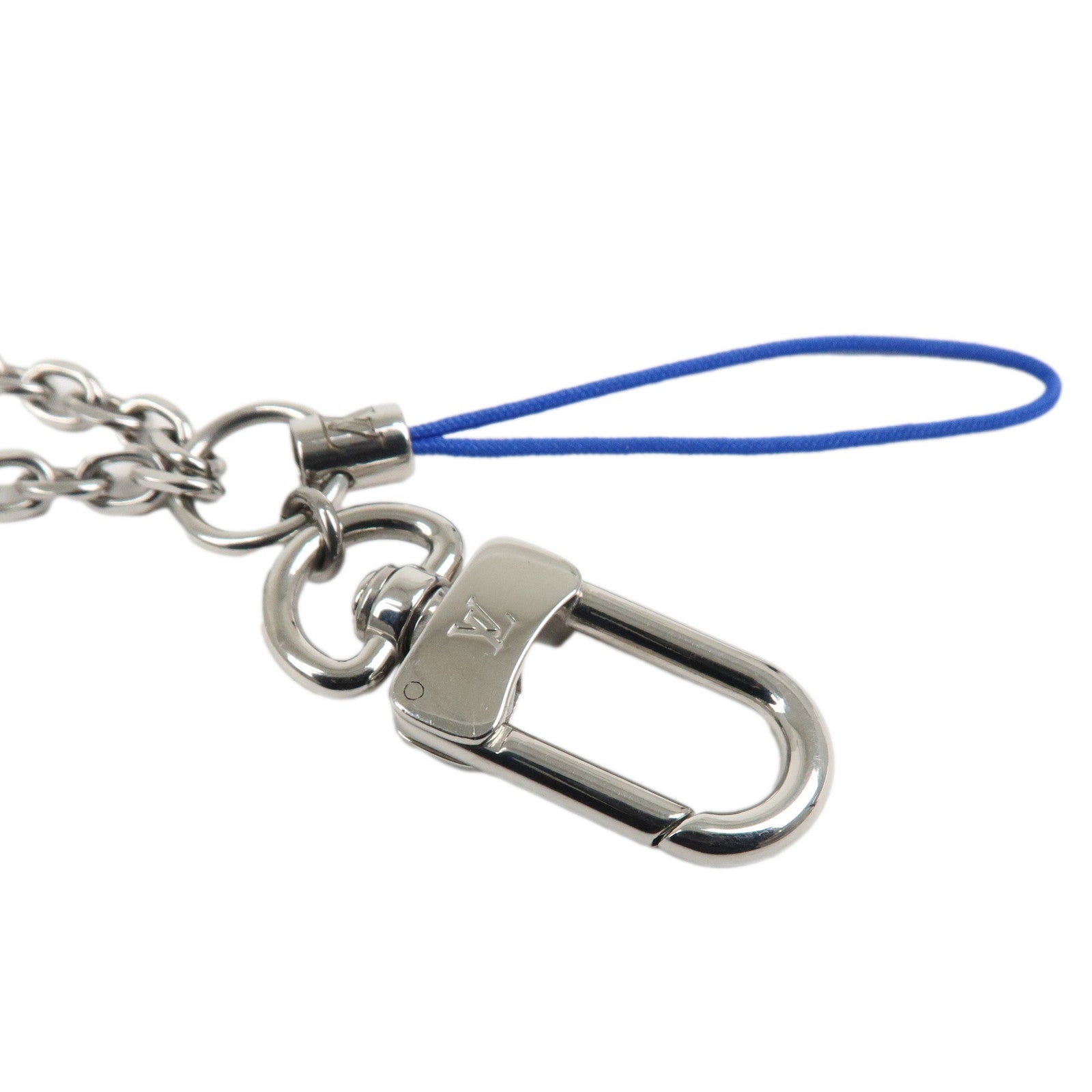 Louis Vuitton Monogram LV Fun Phone Strap Bag Charm Silver M01820