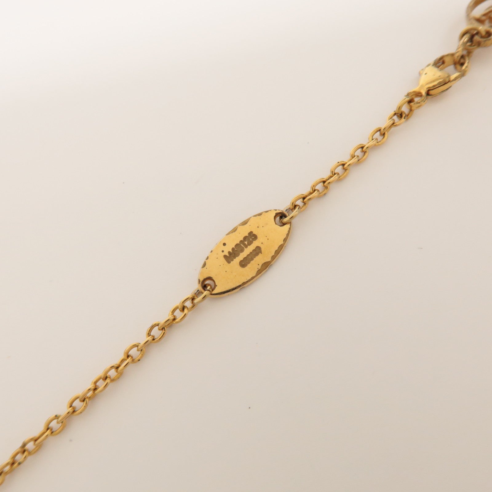 Louis Vuitton Flowerful Necklace LV Circle Metal Gold M68125