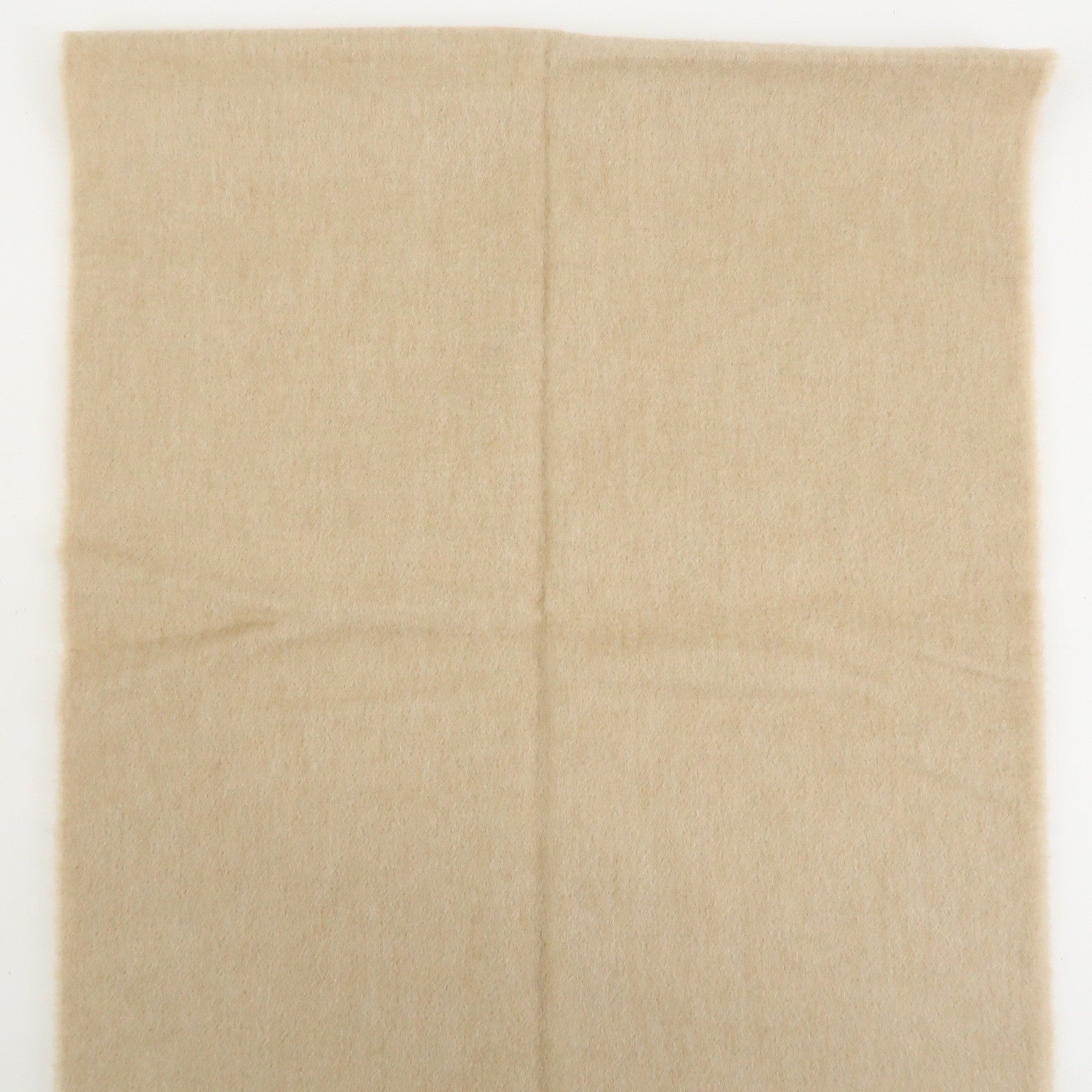 HERMES Logo Cashmere100% Scarf Stole Shawl Beige