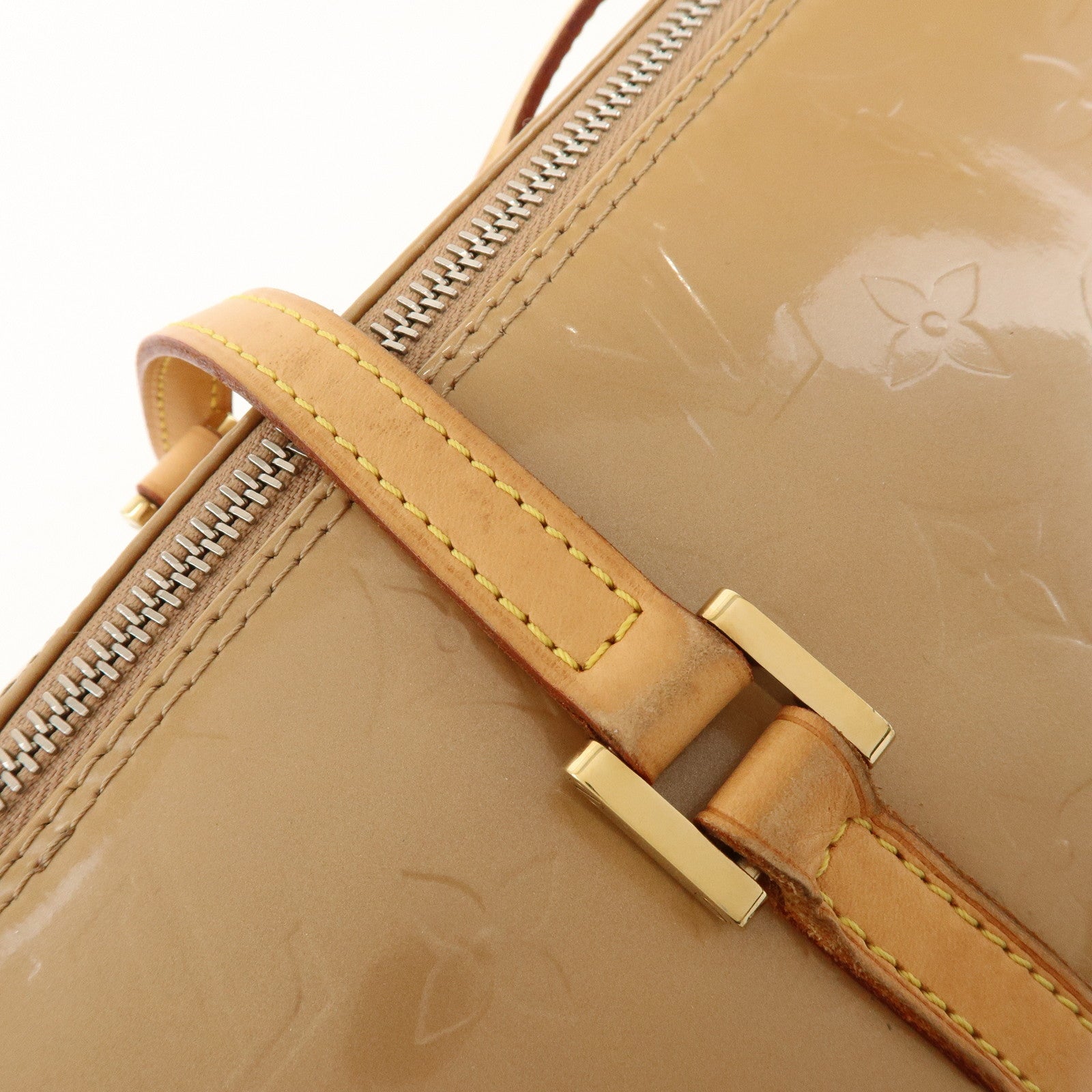 Louis Vuitton Monogram Vernis Bedford Hand Bag Noisette M91329