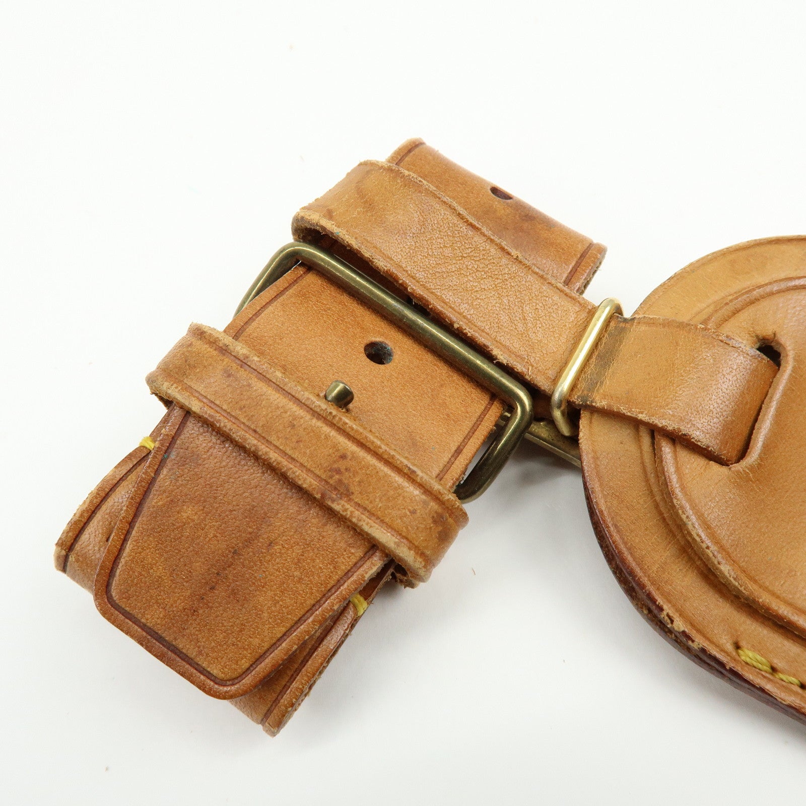 Louis Vuitton Set of 10 Leather Name Tag & Poignet Natural