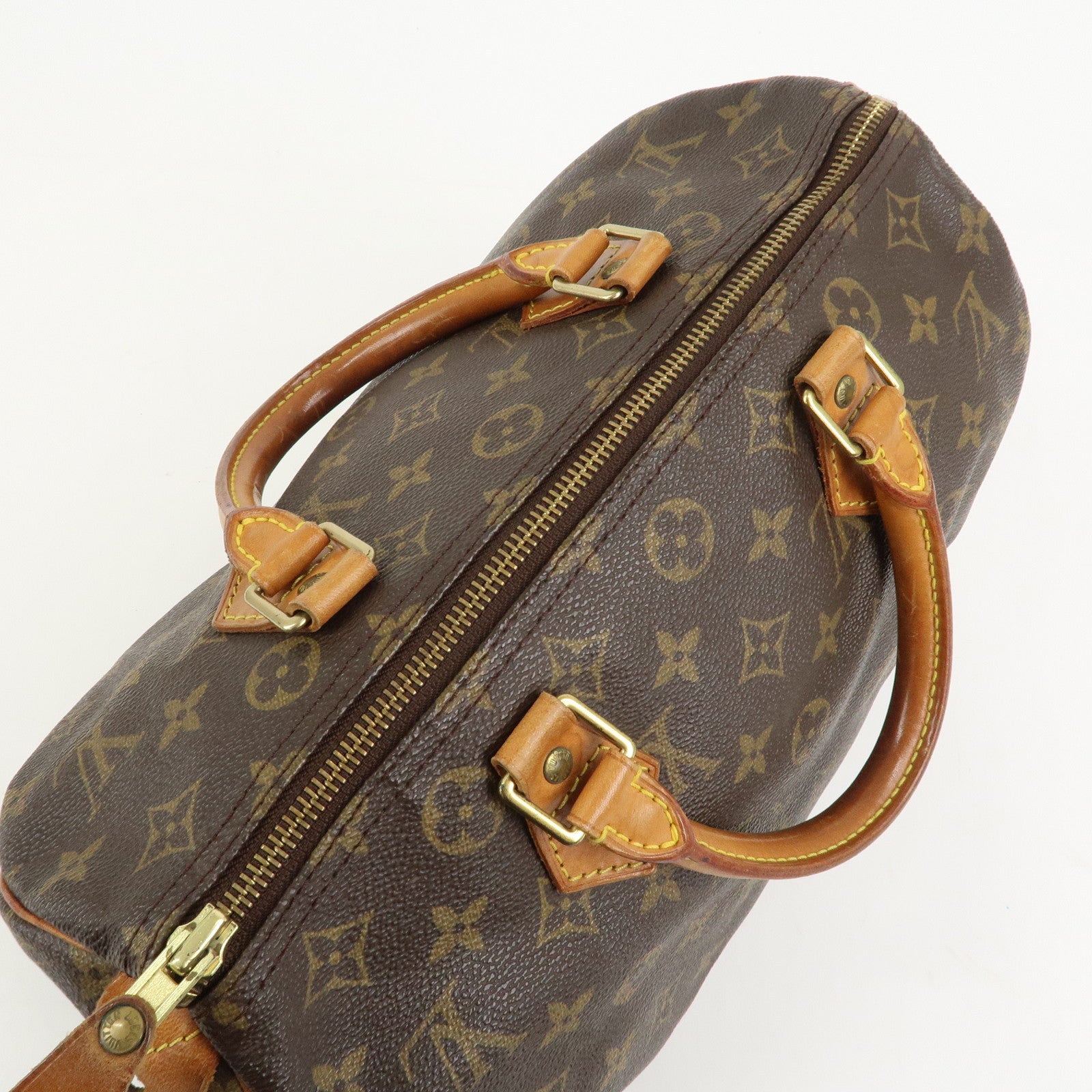 Louis Vuitton Monogram Speedy 30 Boston Bag Hand Bag Brown M41526