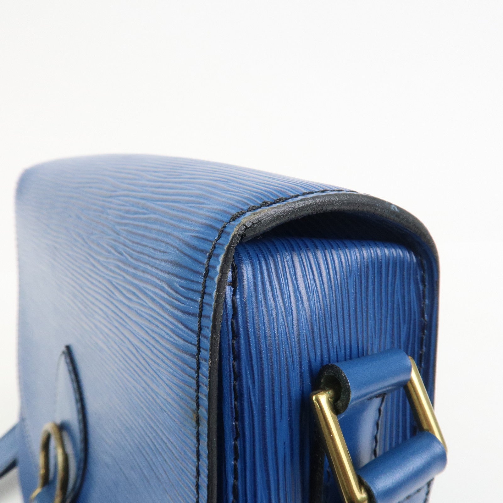 Louis Vuitton Epi Saint Cloud Shoulder Bag Toledo Blue M52195