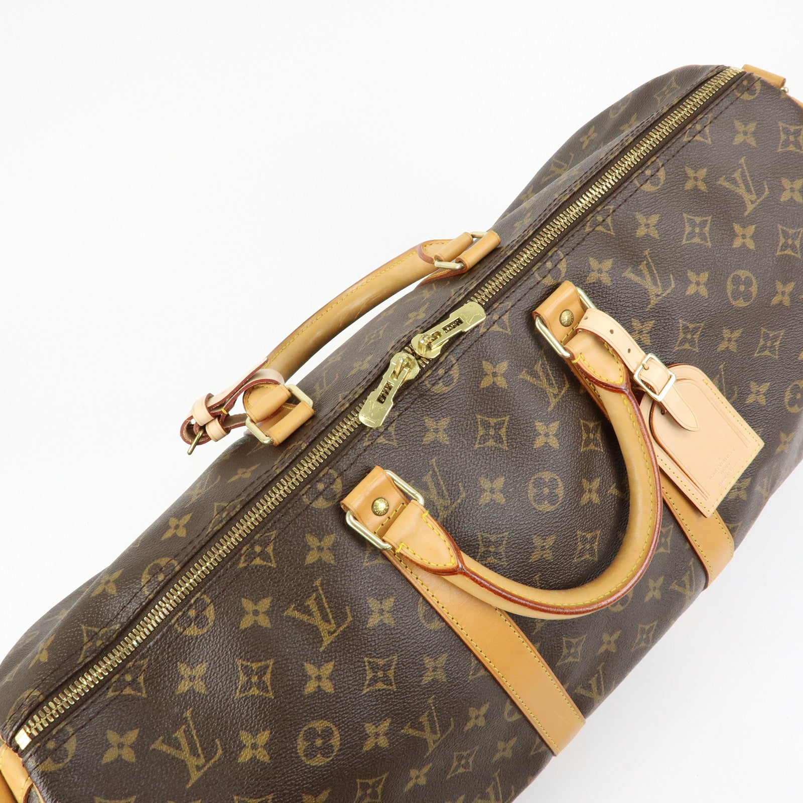 Louis Vuitton Monogram Keep All Bandouliere 50 Boston Bag M41416