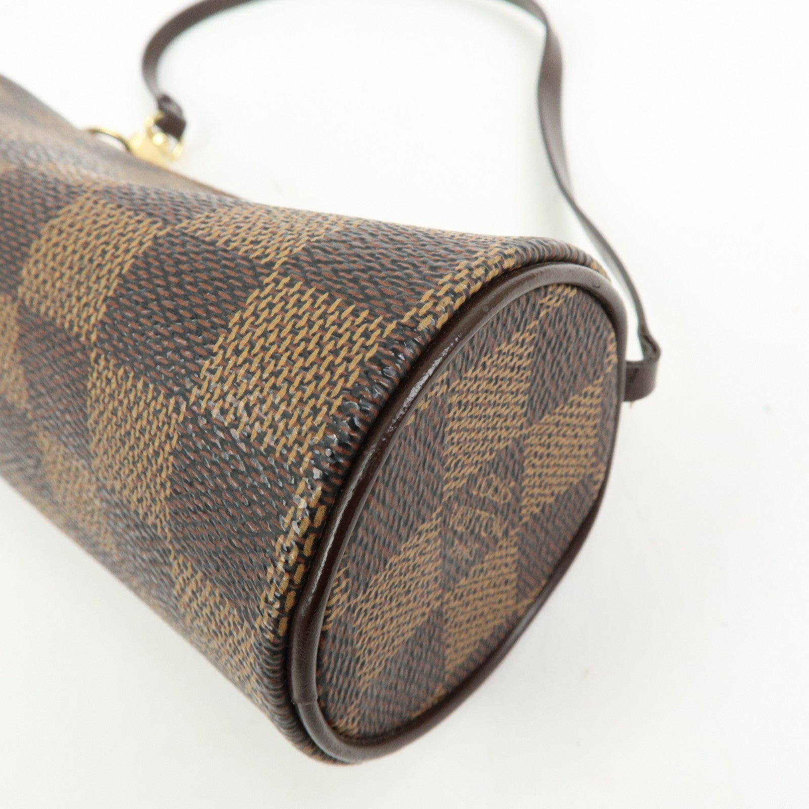 Louis Vuitton Dameir Mini Pouch for Papillon Bag Damier Ebene Brown