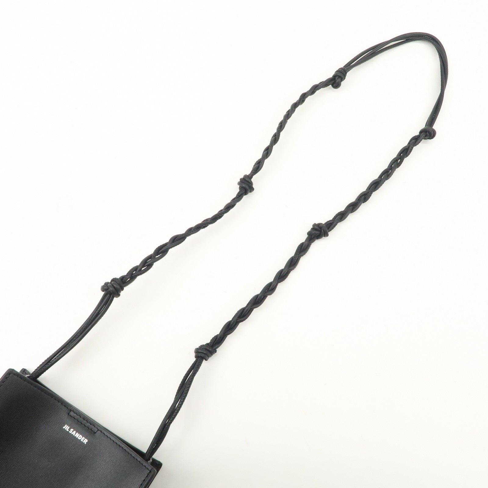 Jil Sander Leather Tangle Bag Shoulder Bag Black