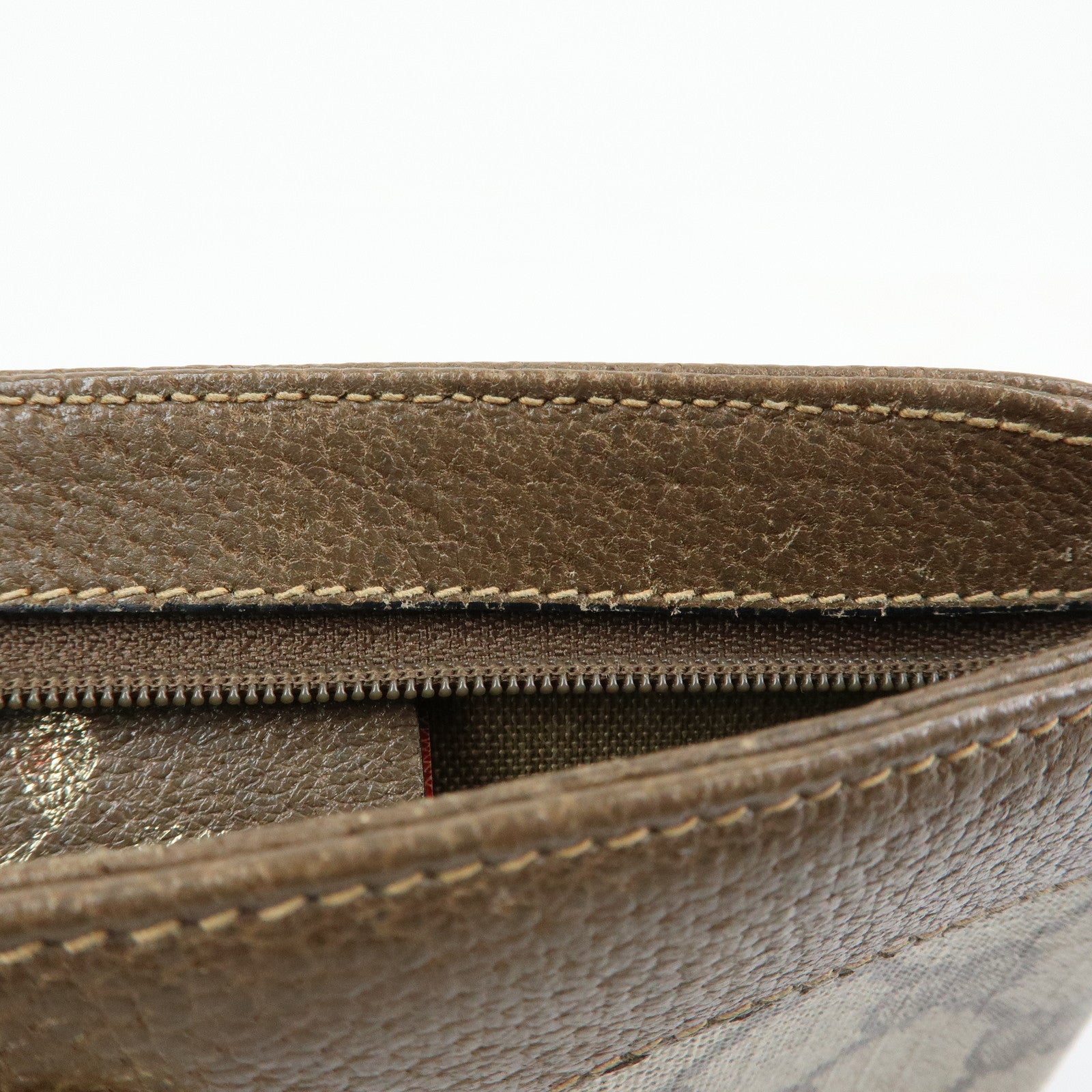 GUCCI Old Gucci GG Supreme PVC Leather Cosmetic Pouch 89.01.020