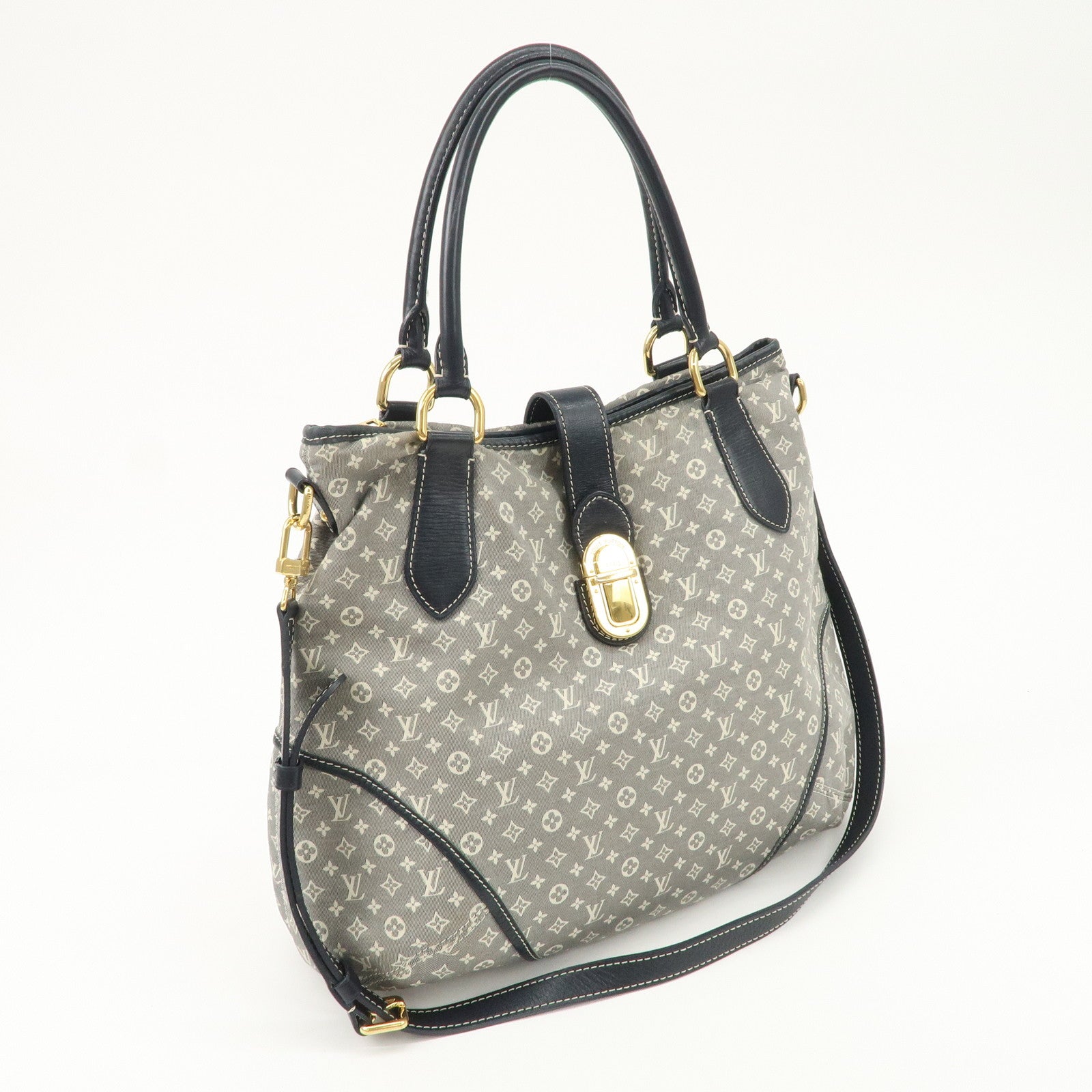 Louis Vuitton Monogram Idylle Elegie 2Way Tote Bag Encre Blue M56697 Used