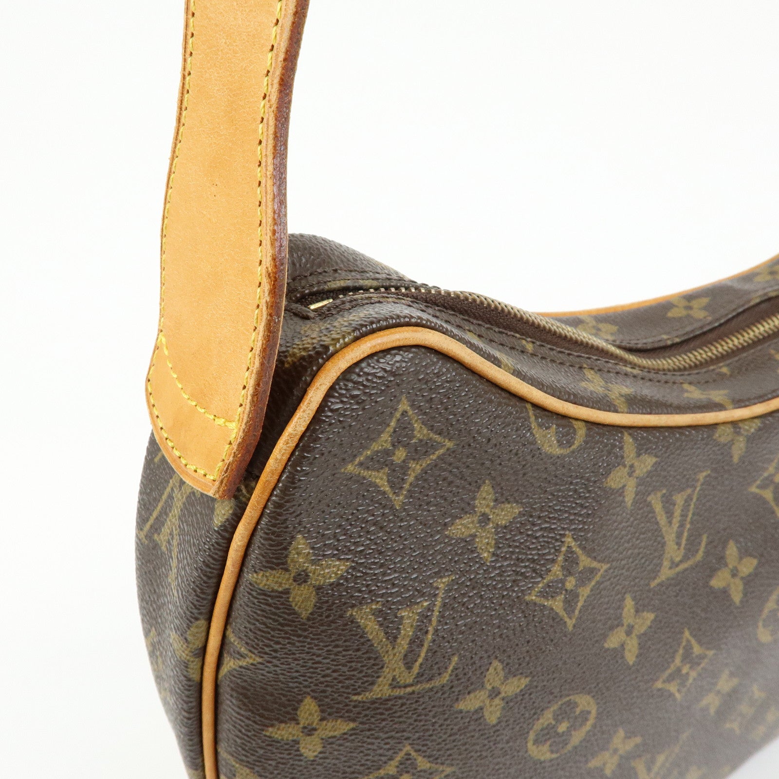 Louis Vuitton Monogram Croissant MM Shoulder Bag Brown M51512
