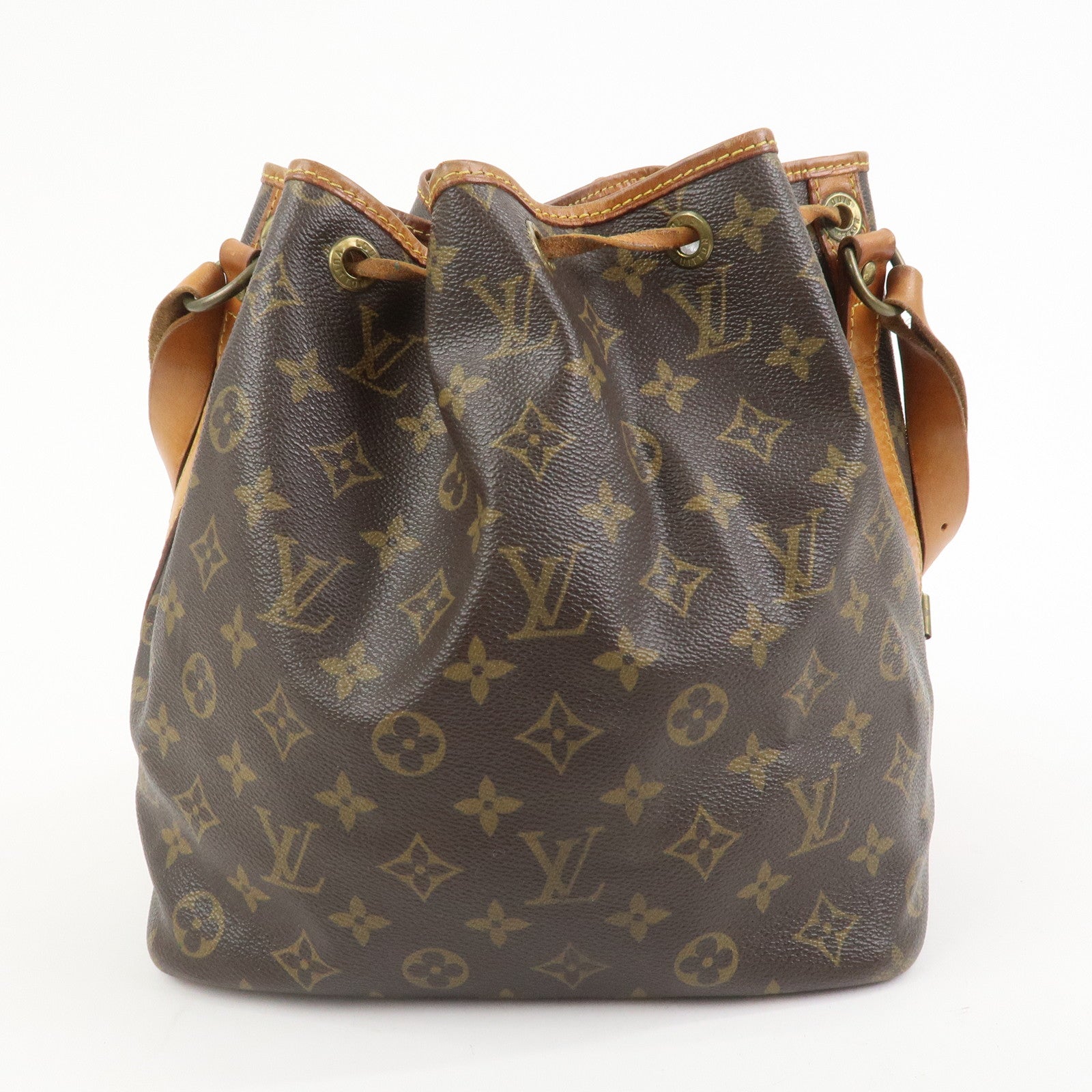 Louis Vuitton Monogram Petit Noe Shoulder Bag Brown M42226