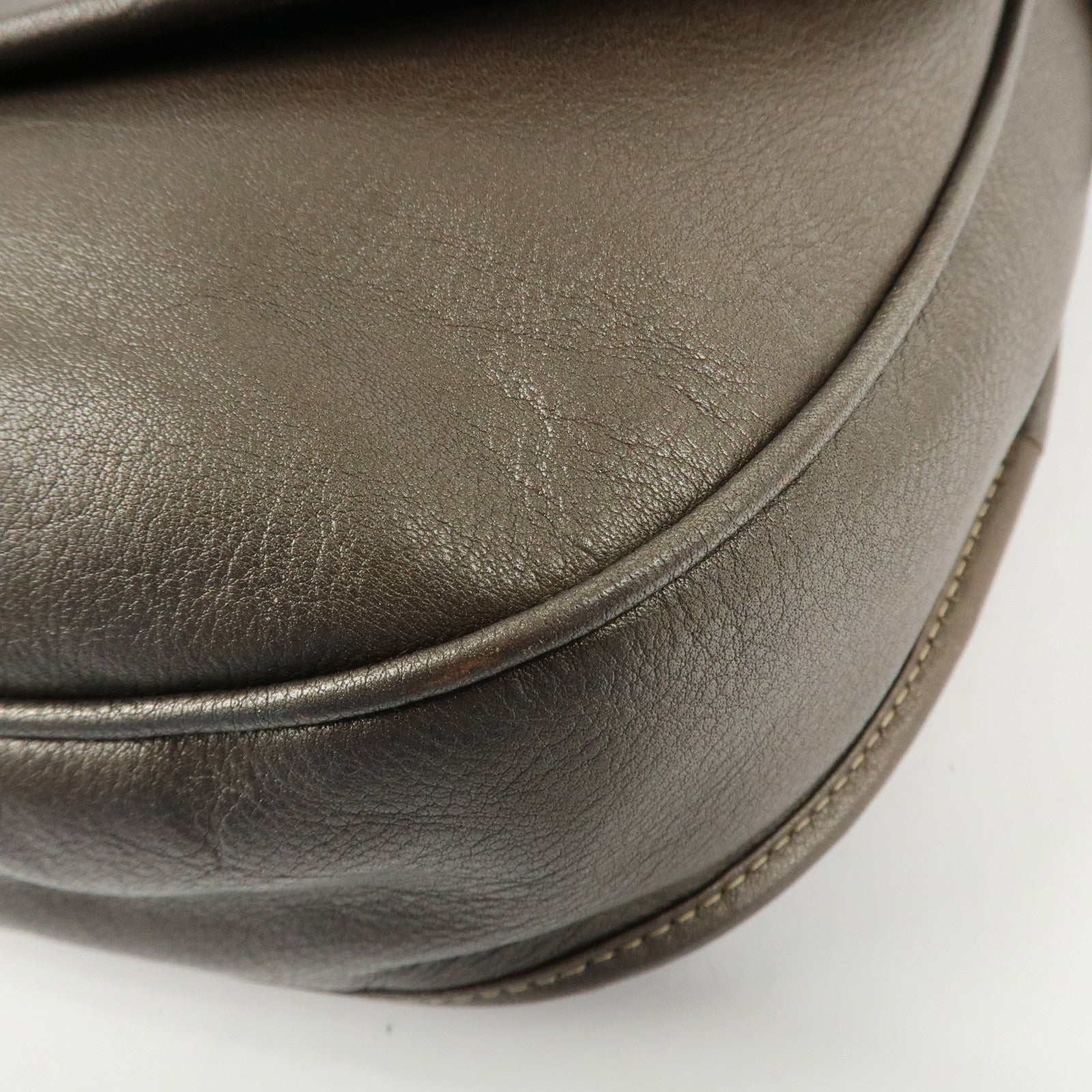 LOEWE Heritage Leather Shoulder Bag Crossbody Bag Bronze