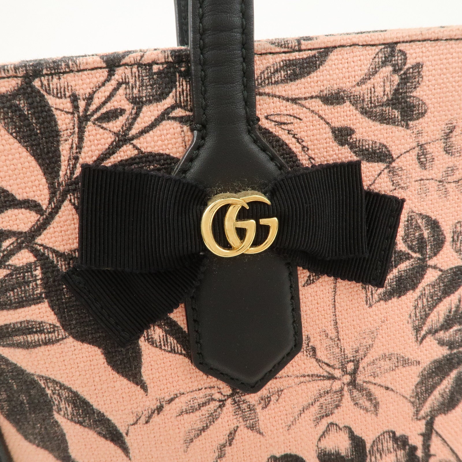 GUCCI GG Ribbon Herbarium Japan Limited Canvas Tote Bag 432684