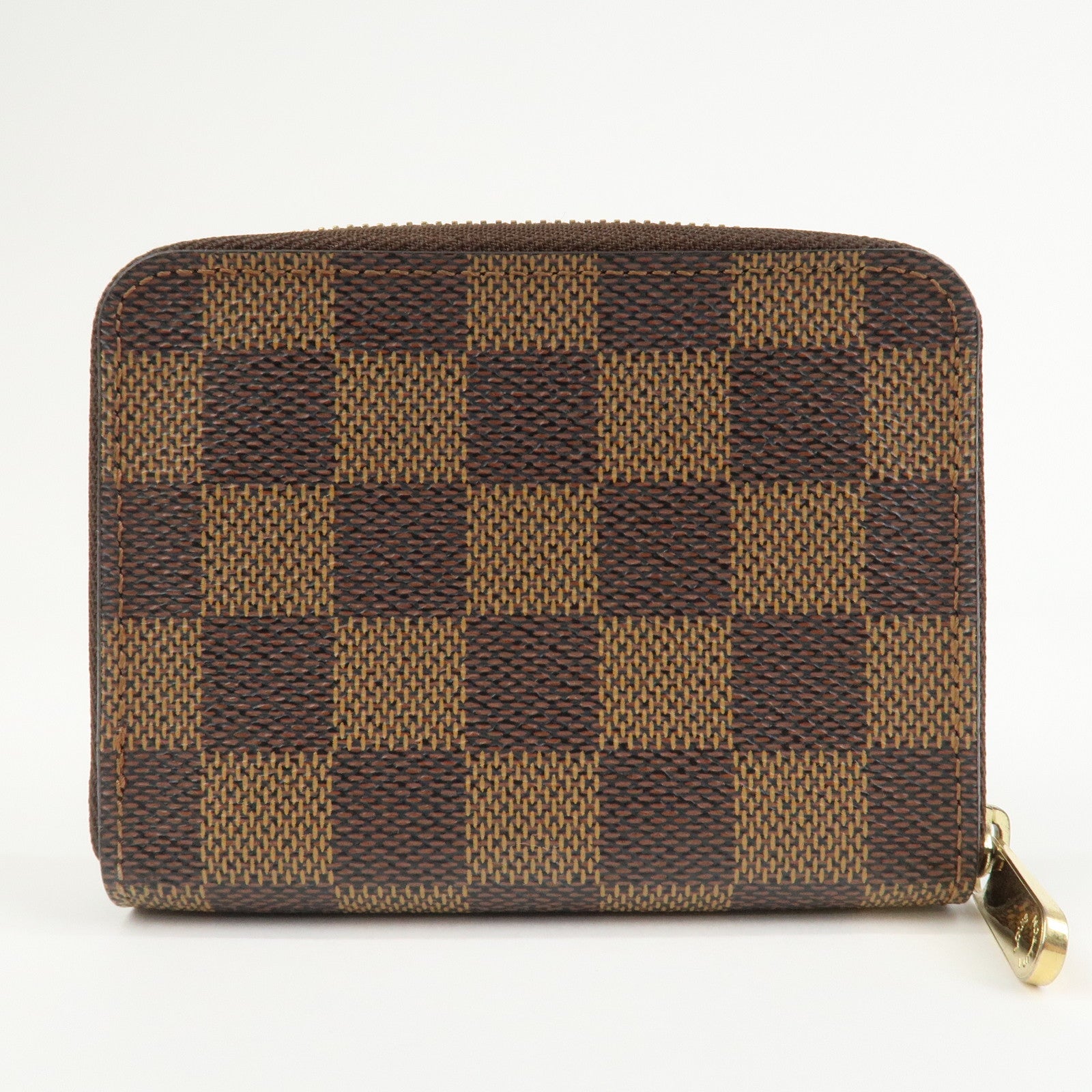 Louis Vuitton Damier Zippy Coin Case Wallet Brown N63070