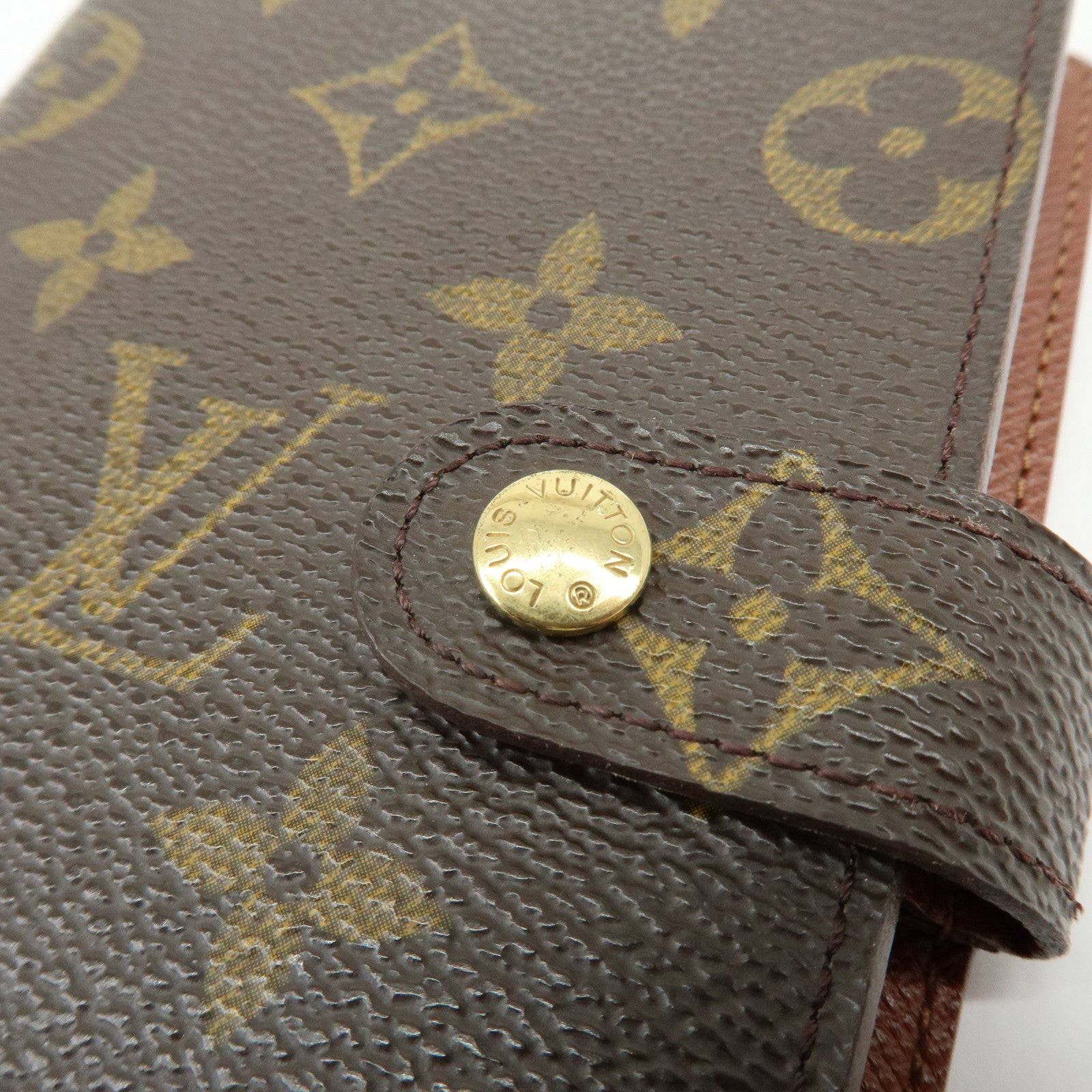 Louis Vuitton Monogram Agenda PM Planner Cover Brown R20005