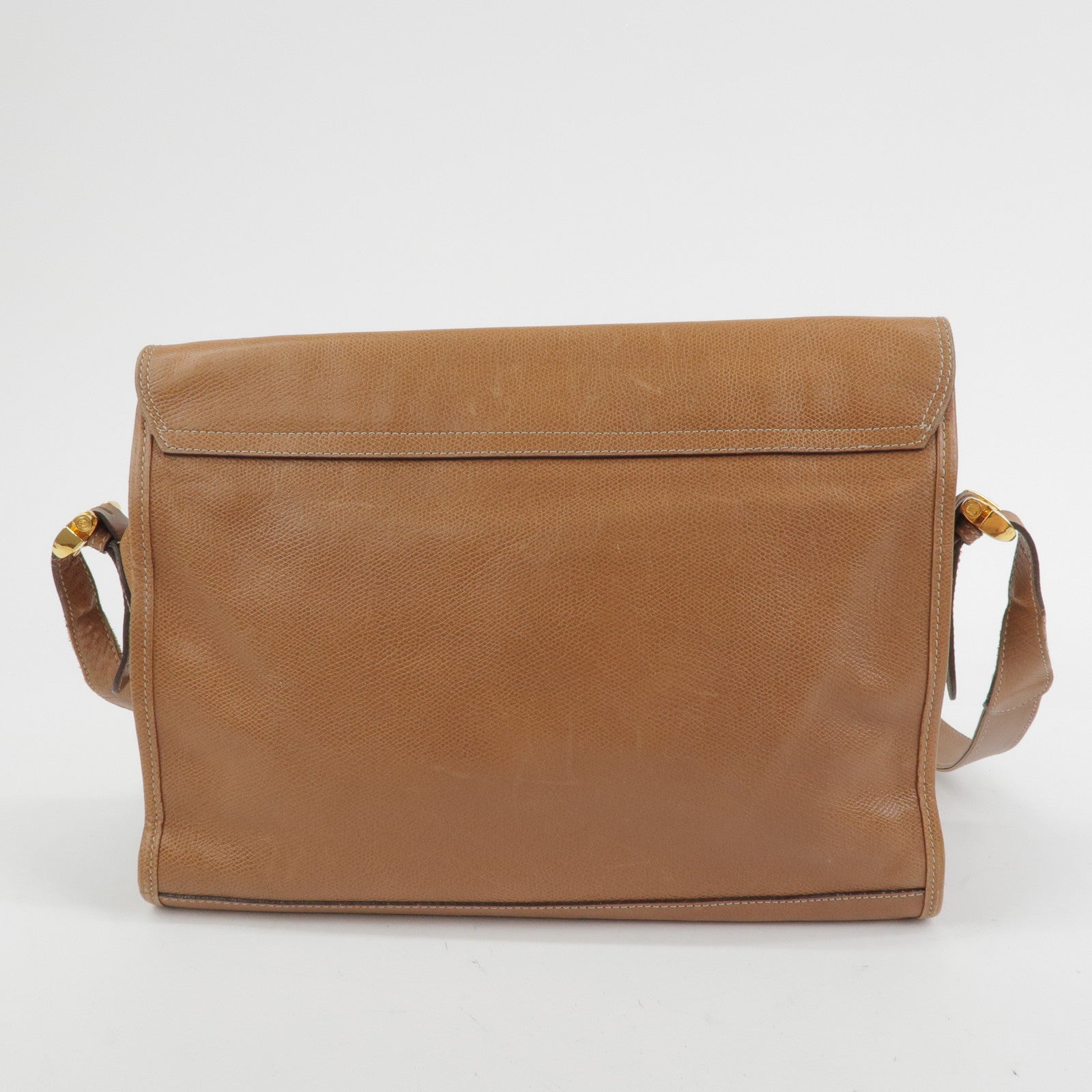LOEWE Anagram Leather Shoulder Bag Crossbody Bag Brown