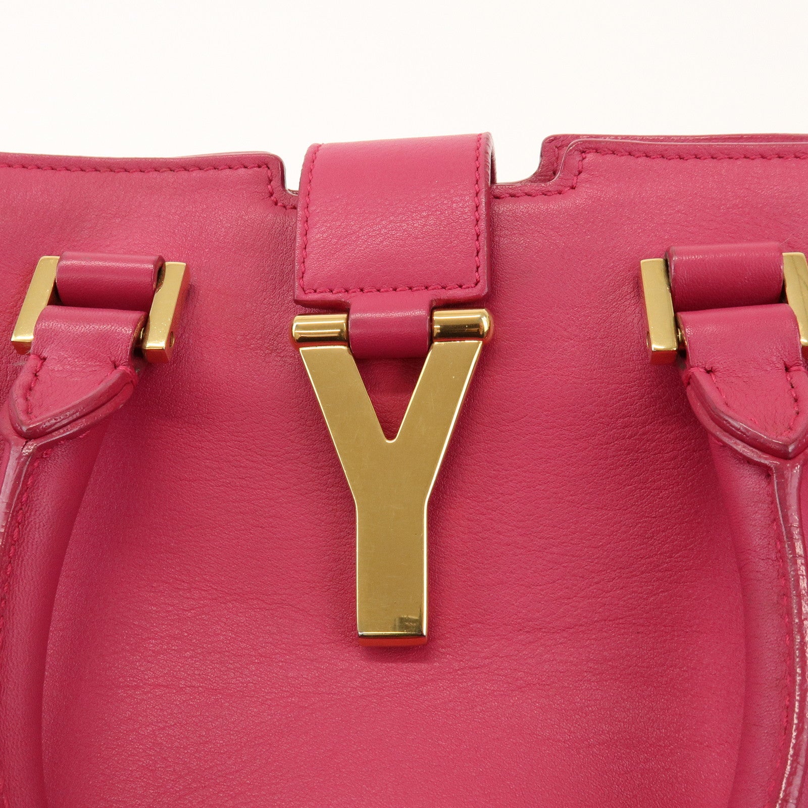 SAINT LAURENT PARIS Petit Cabas Y Line Leather 2Way Bag 311210