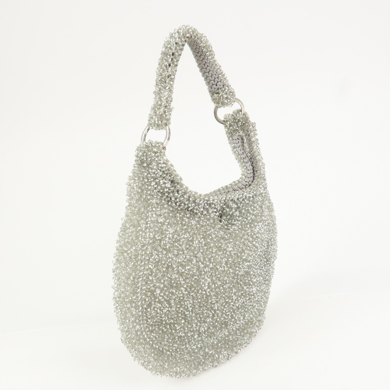 ANTEPRIMA PVC Hand Bag Shoulder Bag Clear Transparent Silver