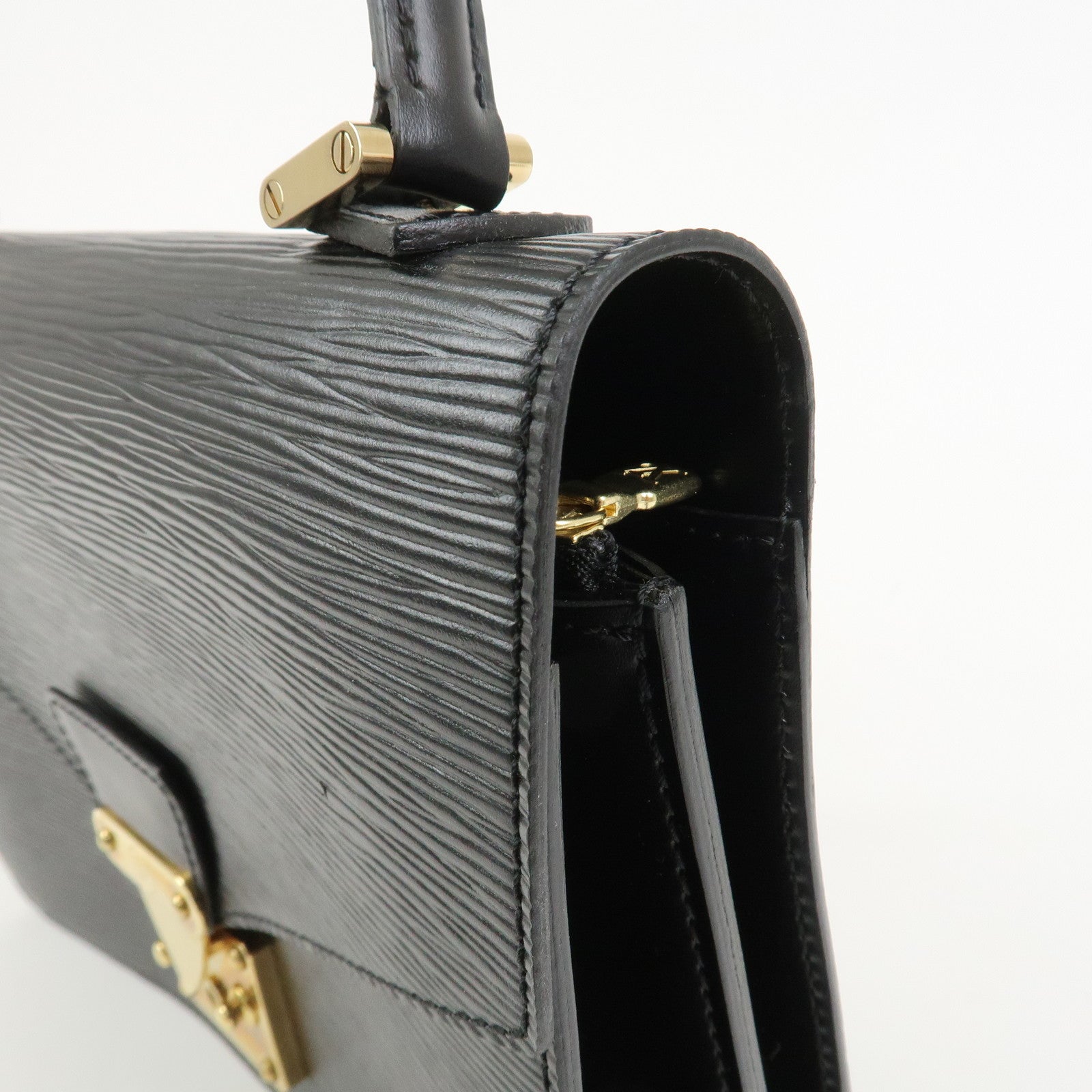 Louis Vuitton Epi Concorde Leather Hand Bag Noir Black M52132